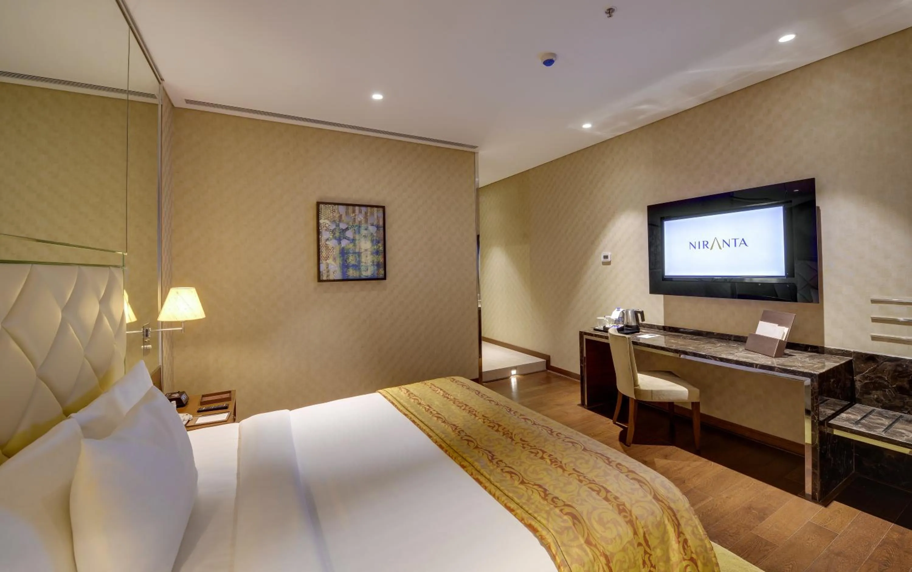 Bedroom, Bed in Niranta Transit Hotel Terminal 2 Arrivals/Landside