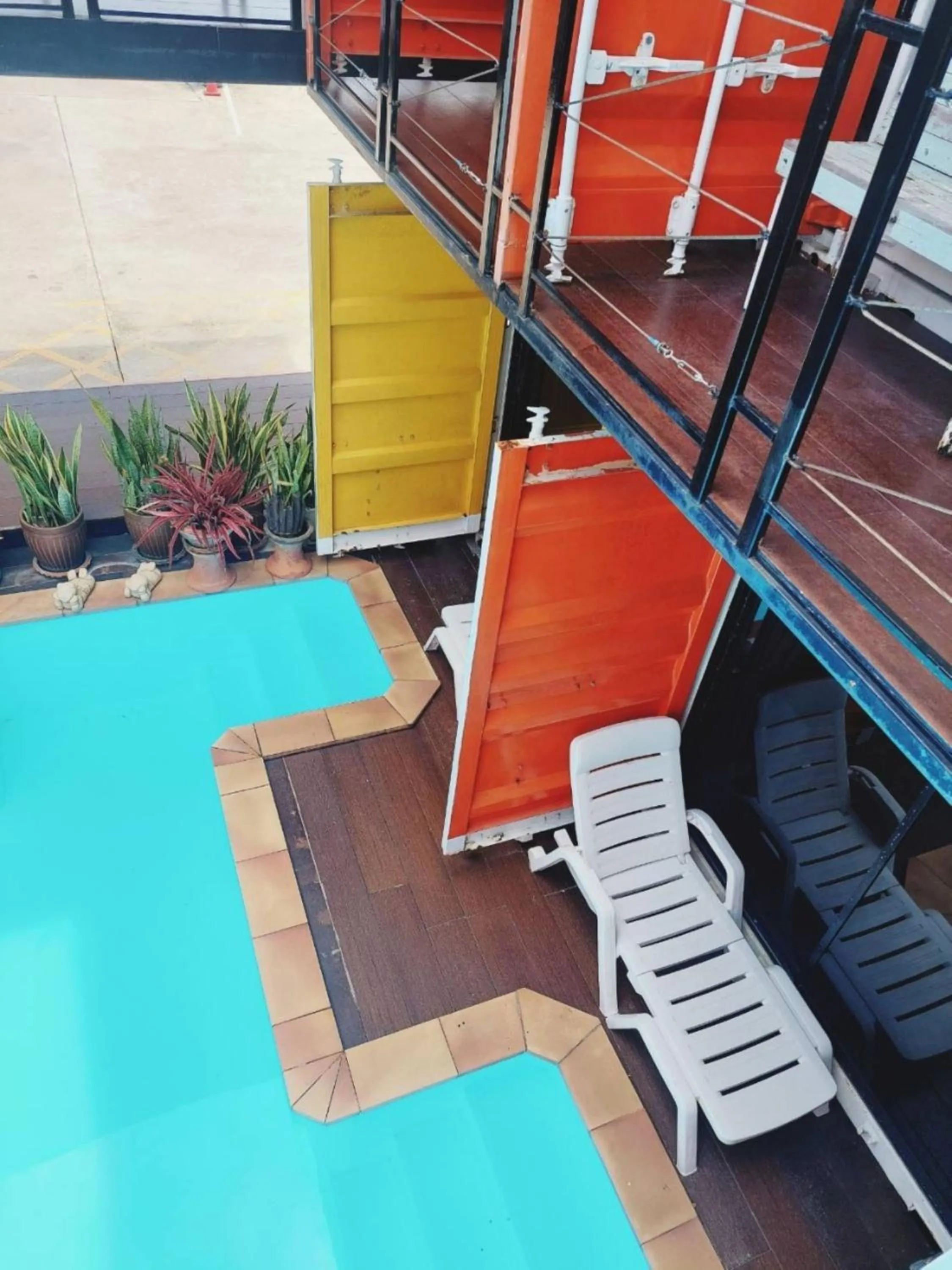 Swimming pool in Retro Box Hotel Chumphon