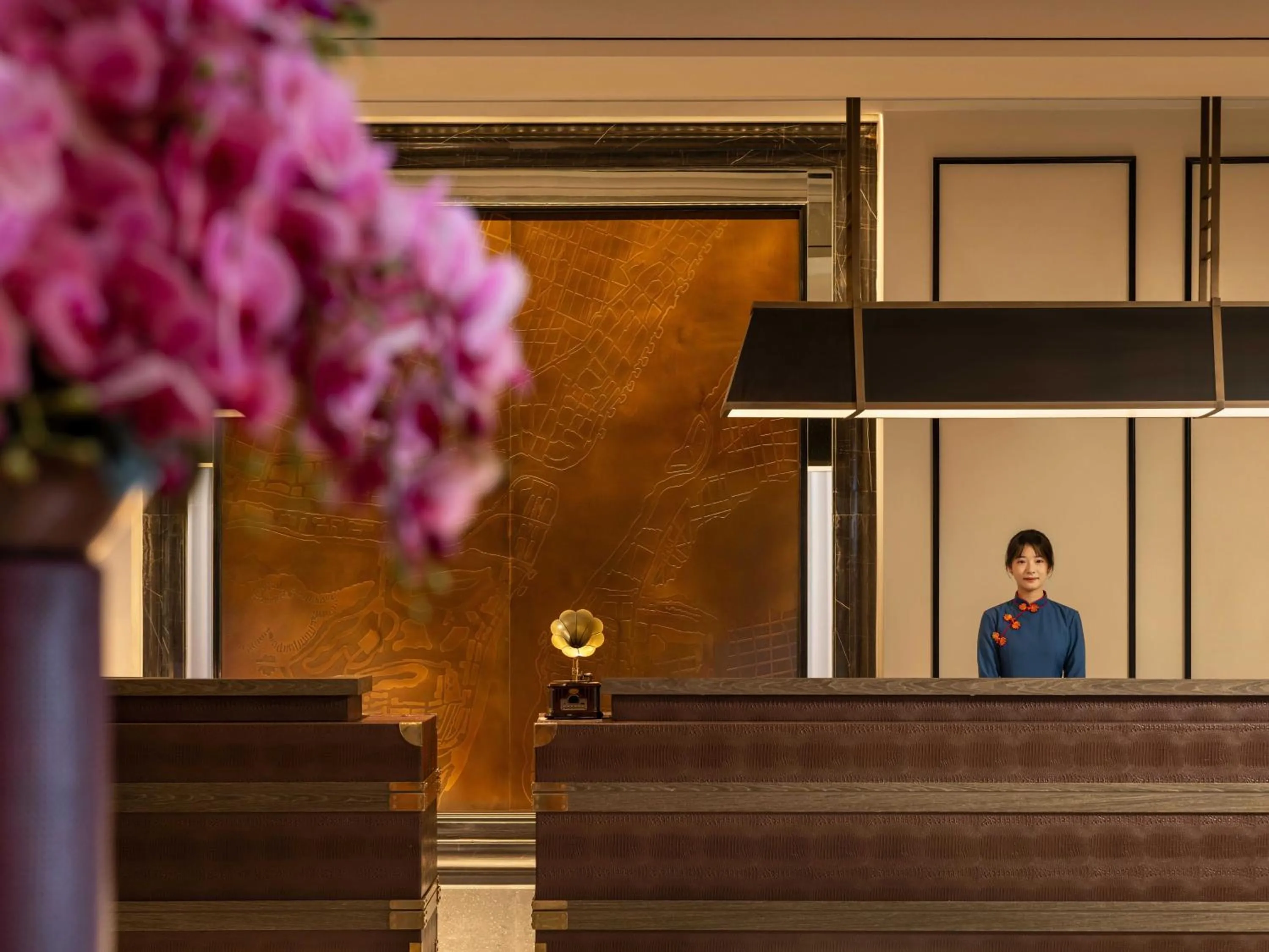 Lobby or reception in Grand Madison Wuhan Hankou on the Bund