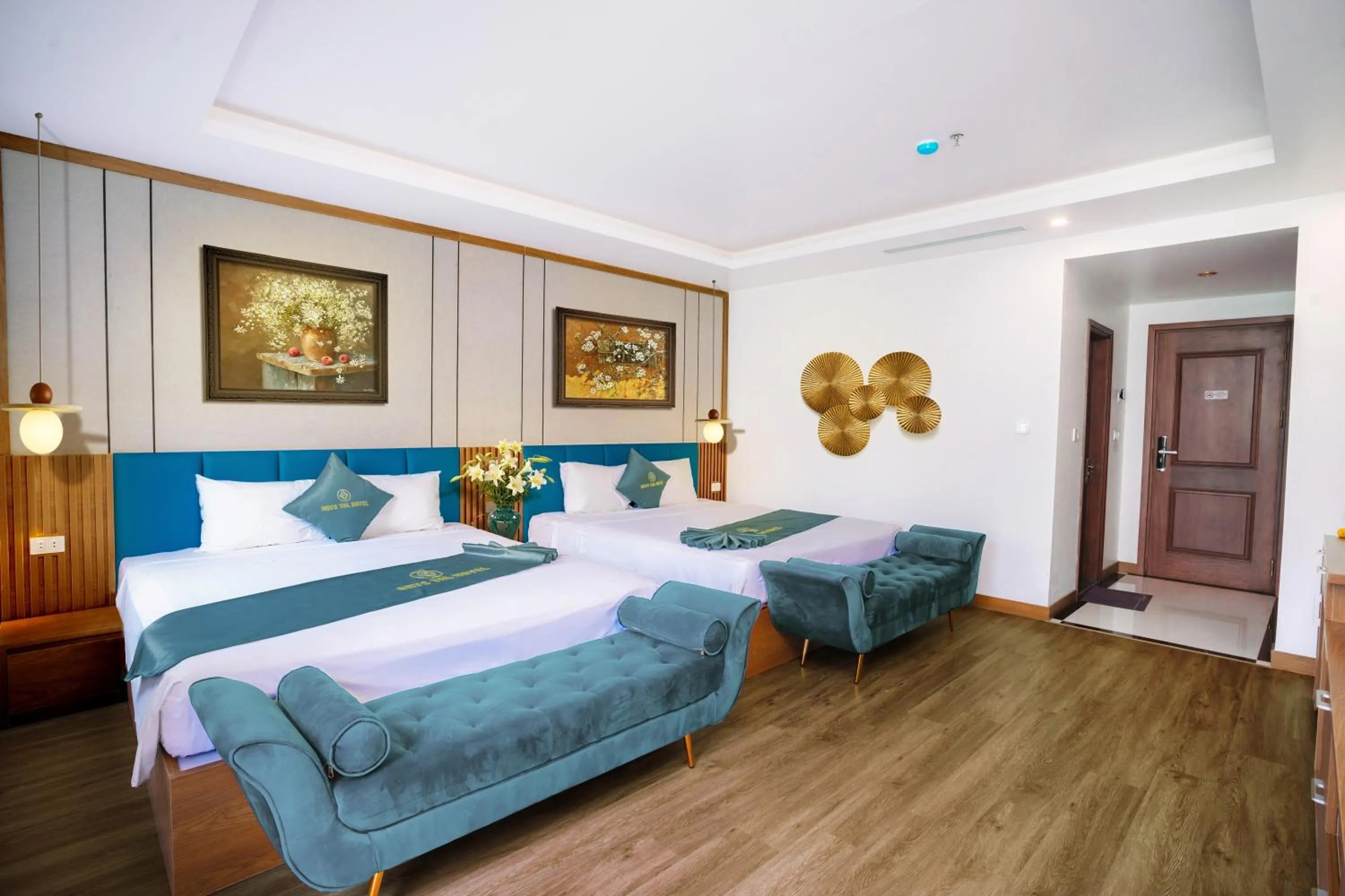 Bed in Skyview Hotel Halong