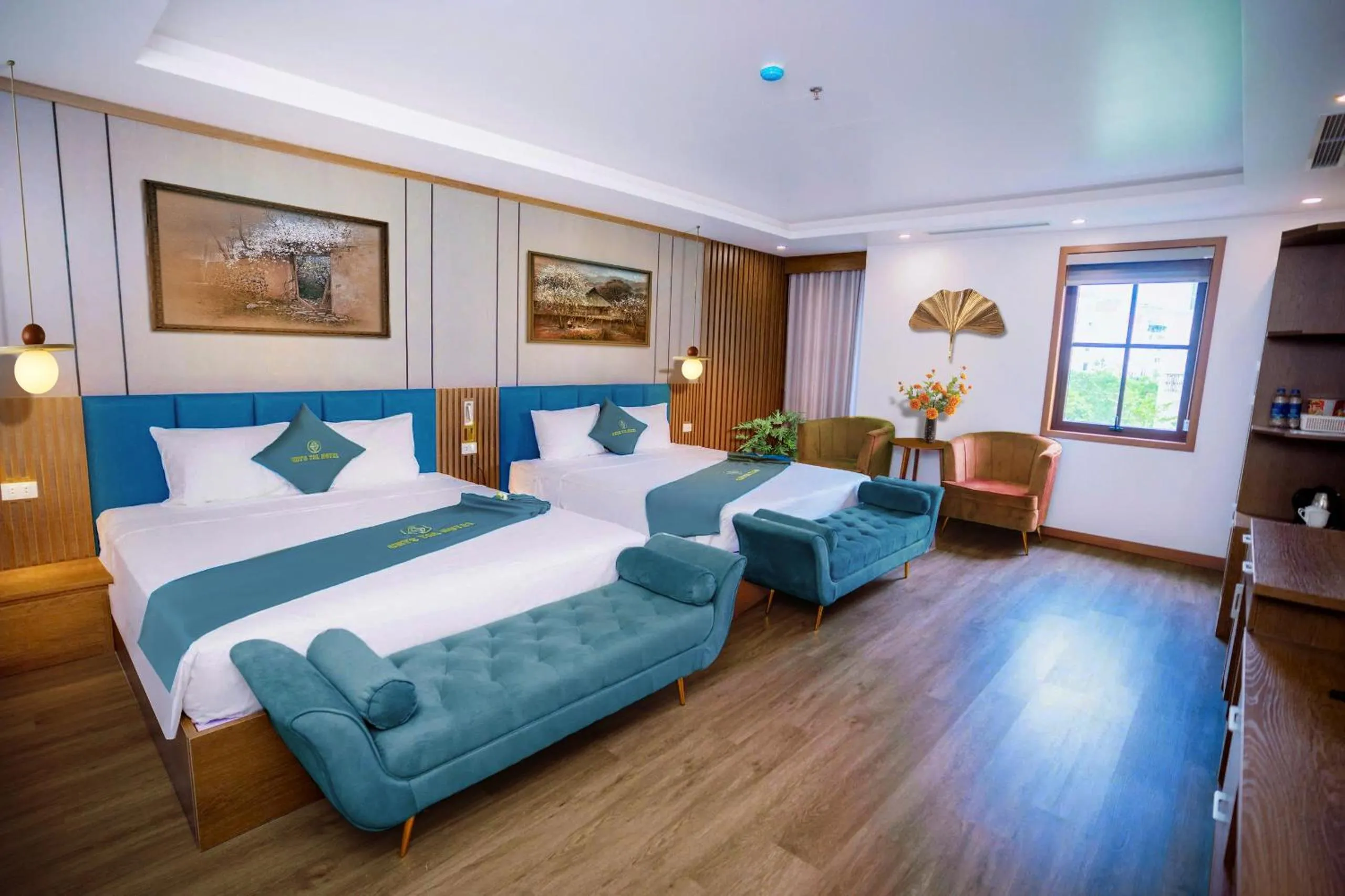Bed in Skyview Hotel Halong