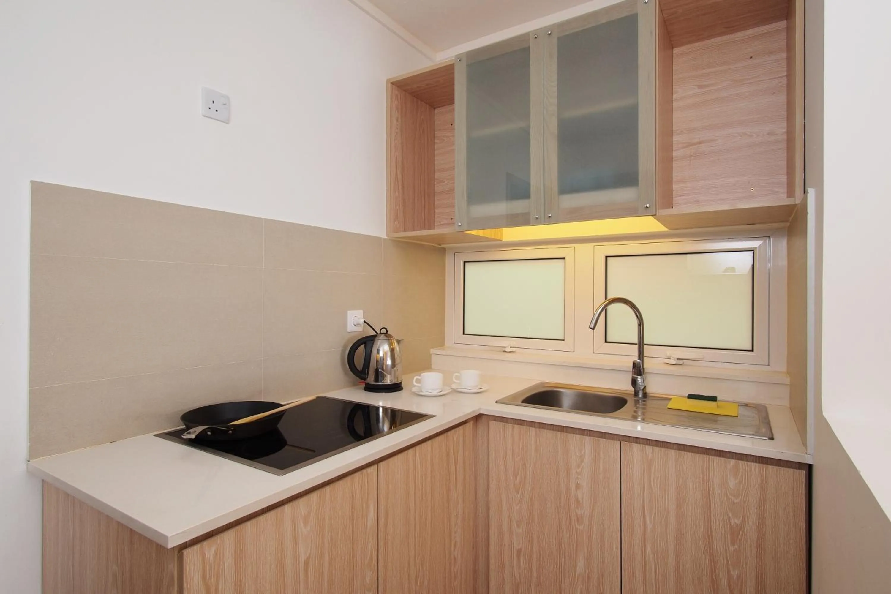 Kitchen or kitchenette in Le Beachclub