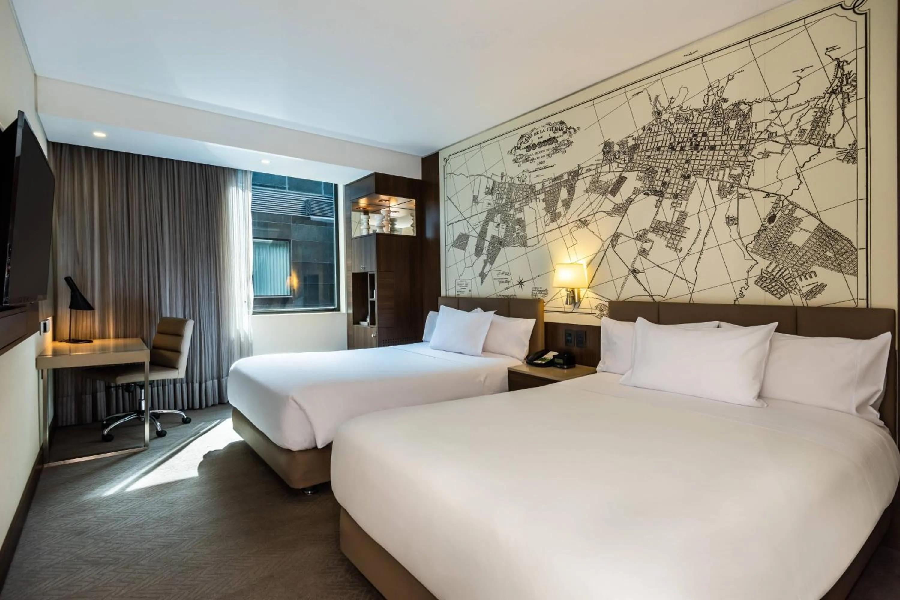 Photo of the whole room, Bed in Courtyard by Marriott Bogota Airport