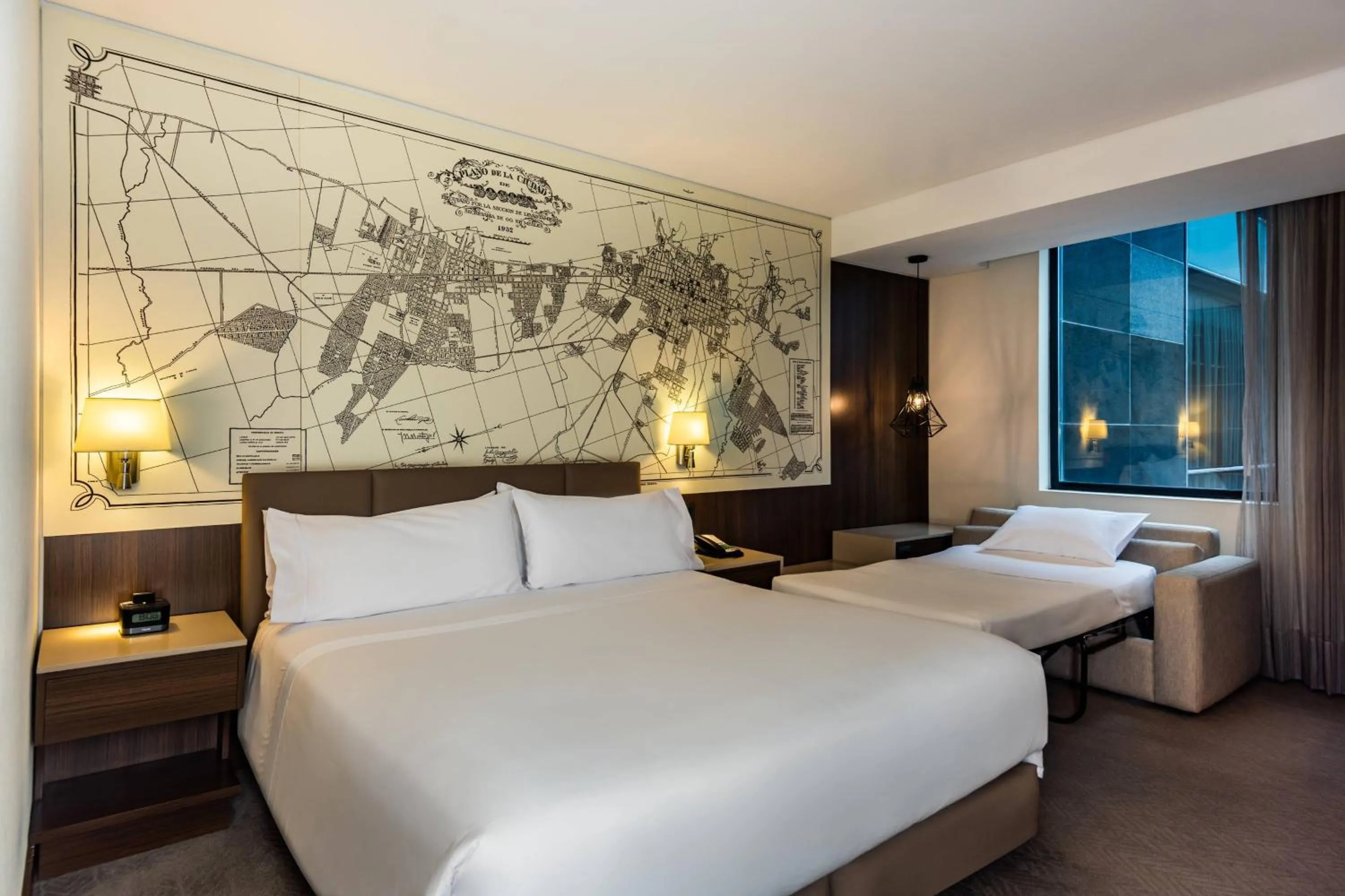 Photo of the whole room, Bed in Courtyard by Marriott Bogota Airport