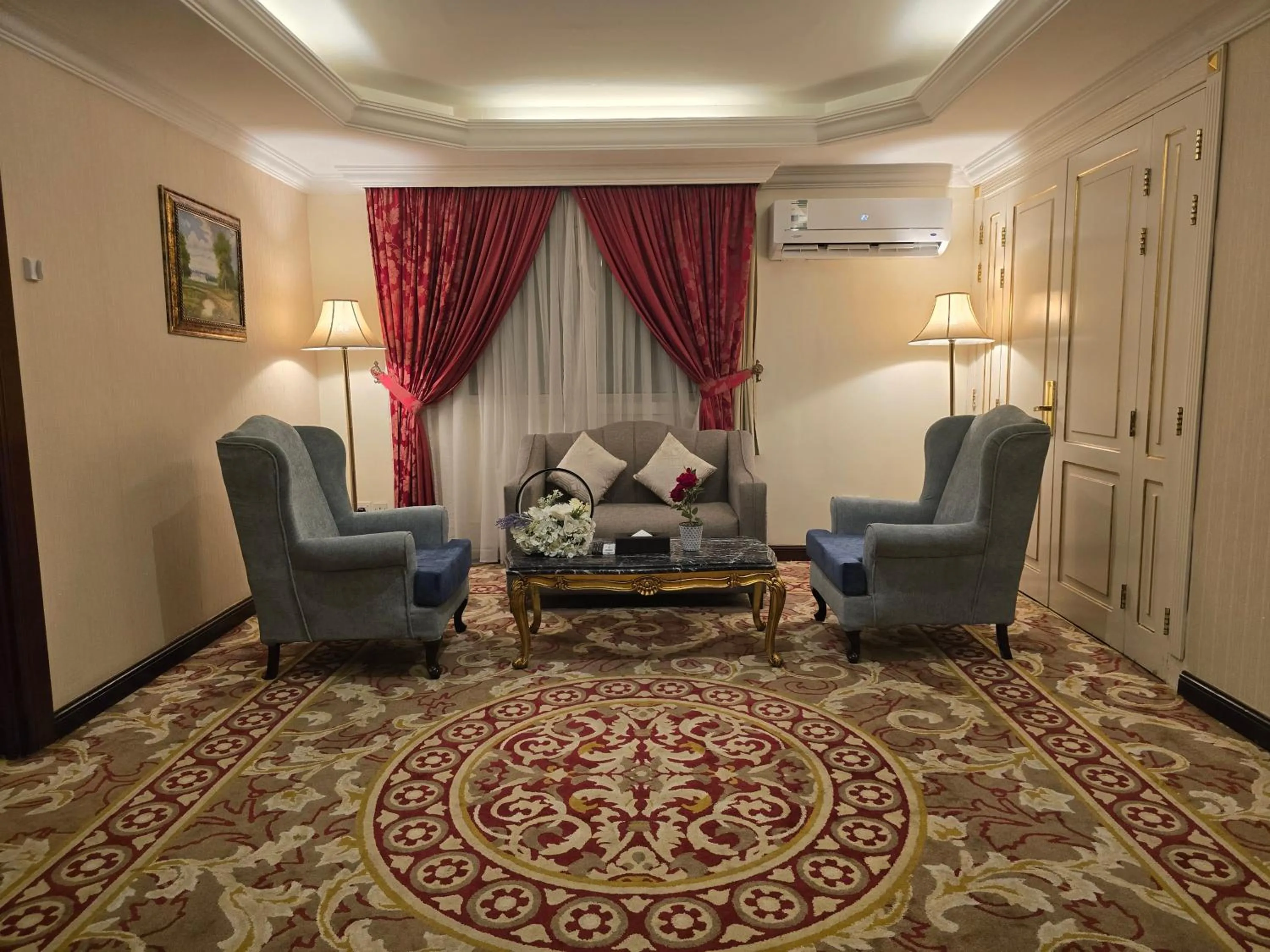 Seating area in Taj Celine Hotel