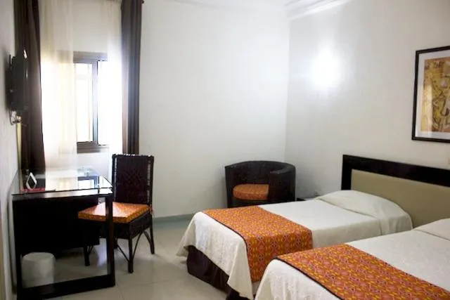 Bed in Hotel le Pelican