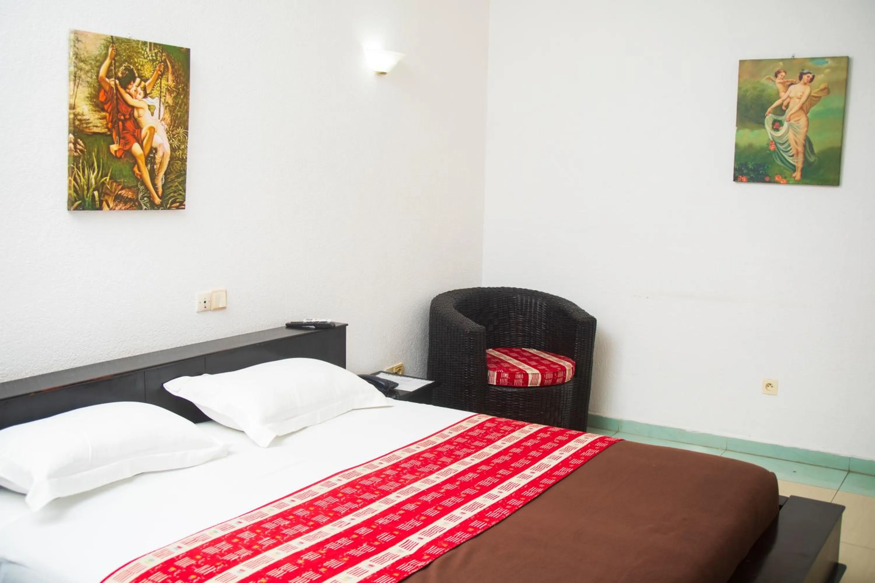 Bed in Hotel le Pelican