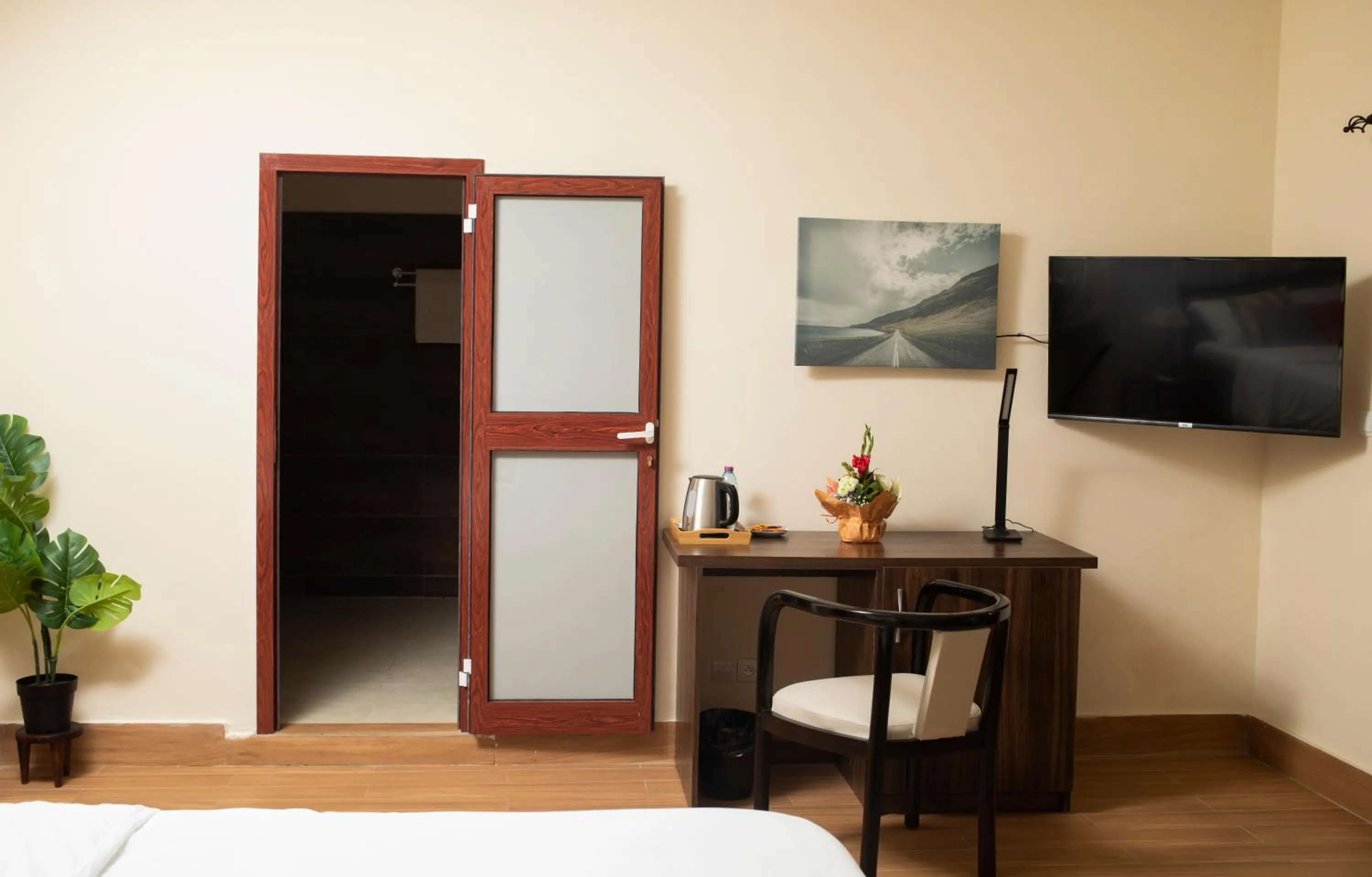 Seating area in Hotel le Pelican