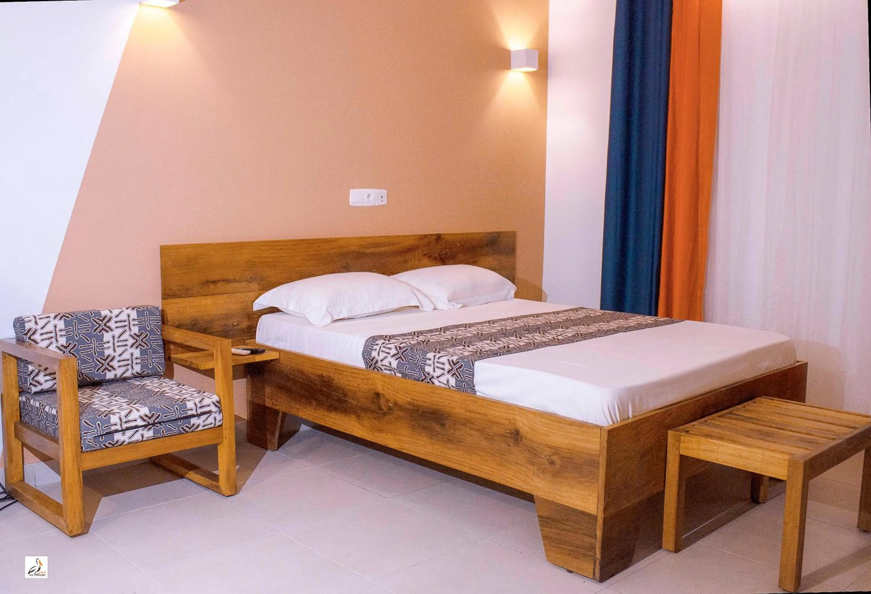 Bed in Hotel le Pelican