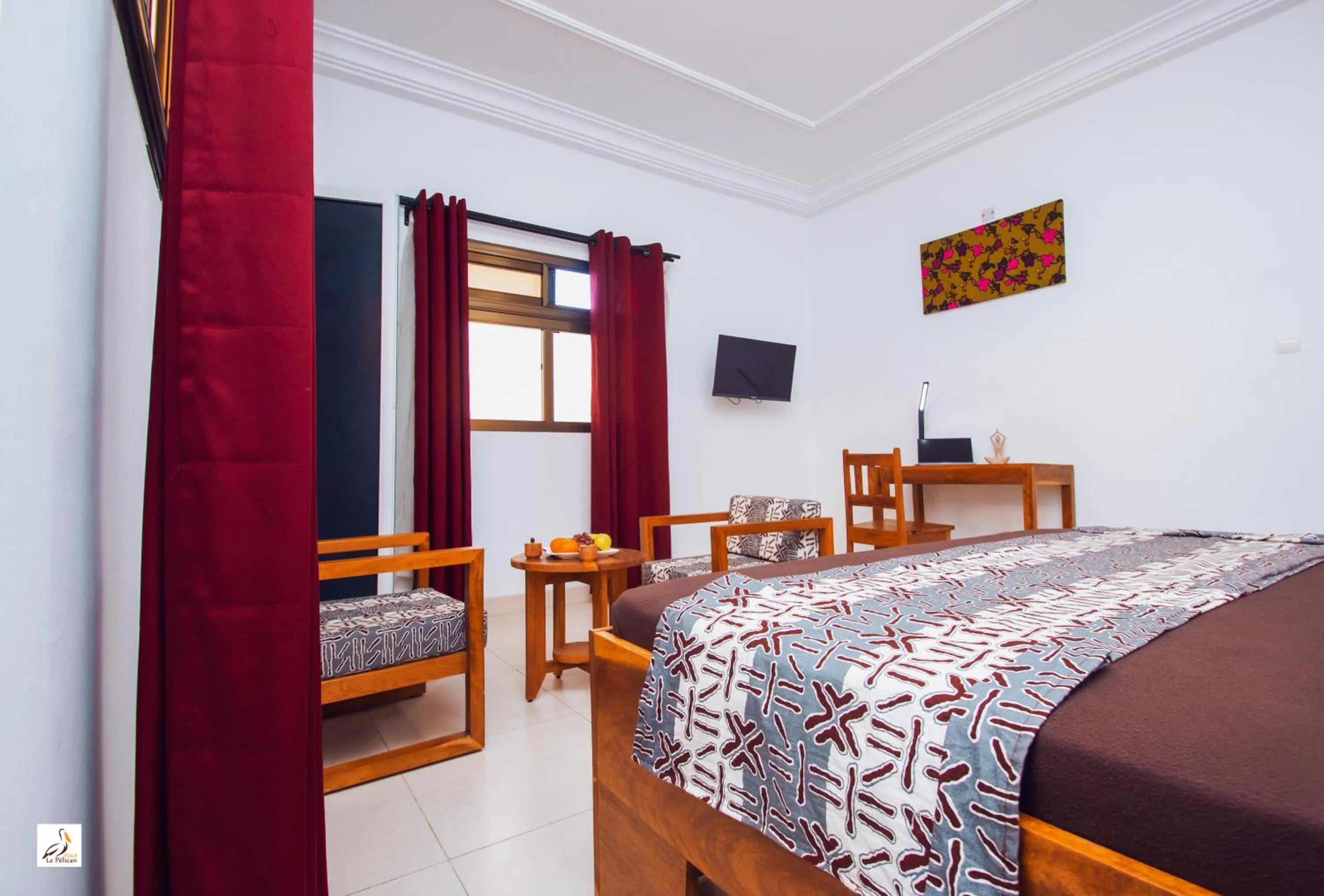 Bed in Hotel le Pelican