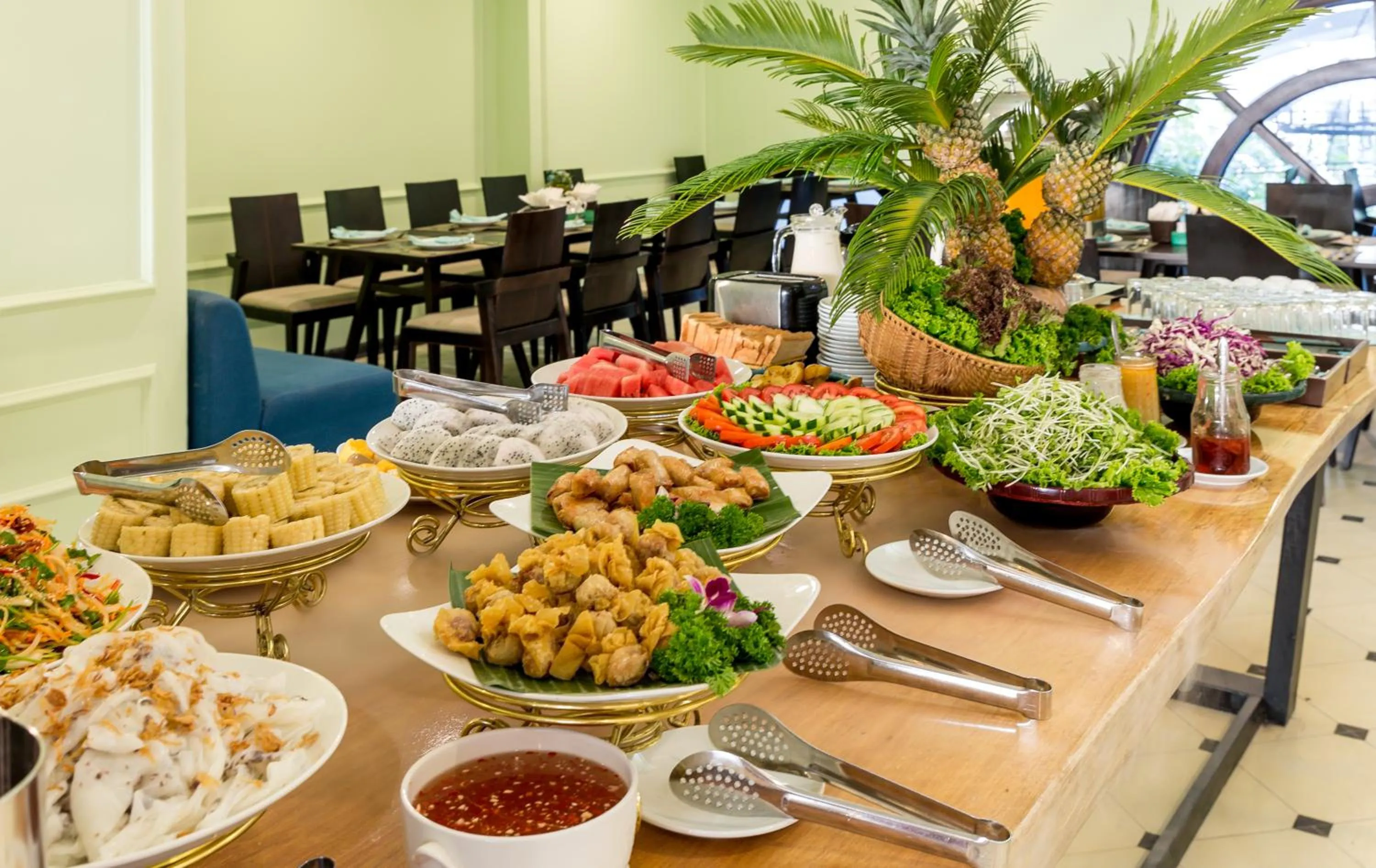 Buffet breakfast in Le House Boutique Hotel - 100m to the beach