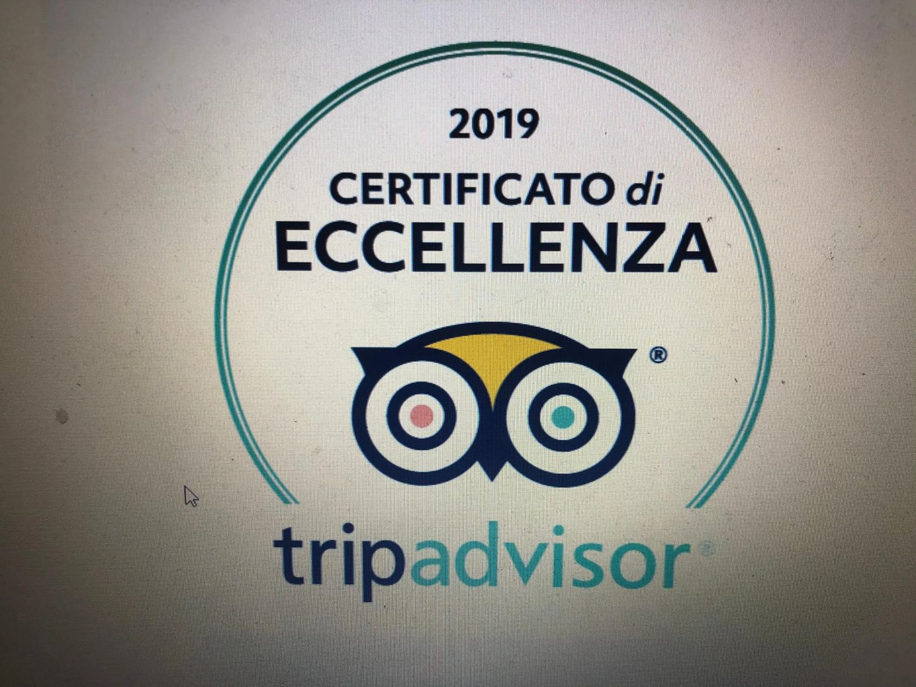Certificate/Award in Il Giardino Di Adriana