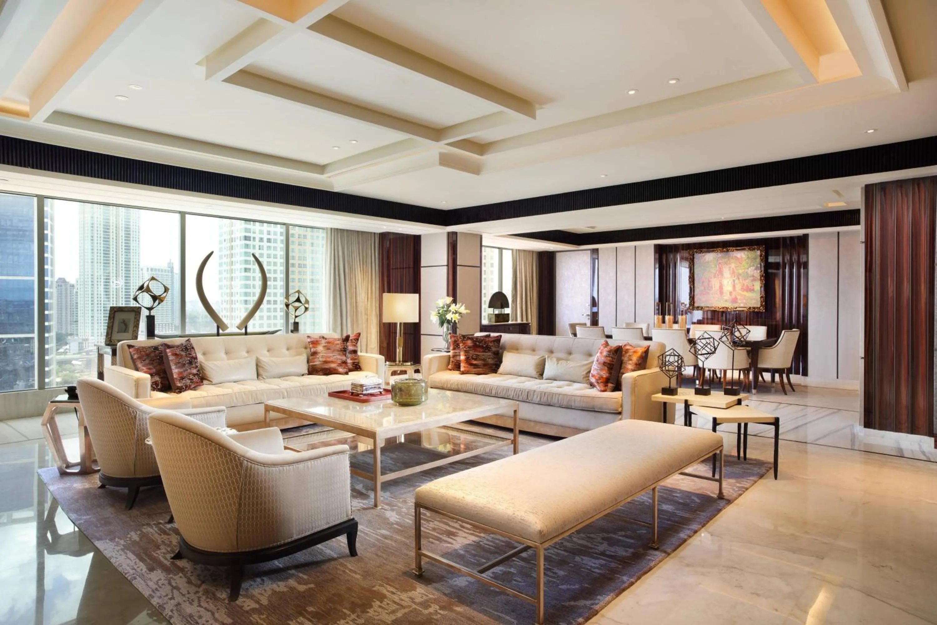 Living room in Sheraton Grand Jakarta Gandaria City Hotel
