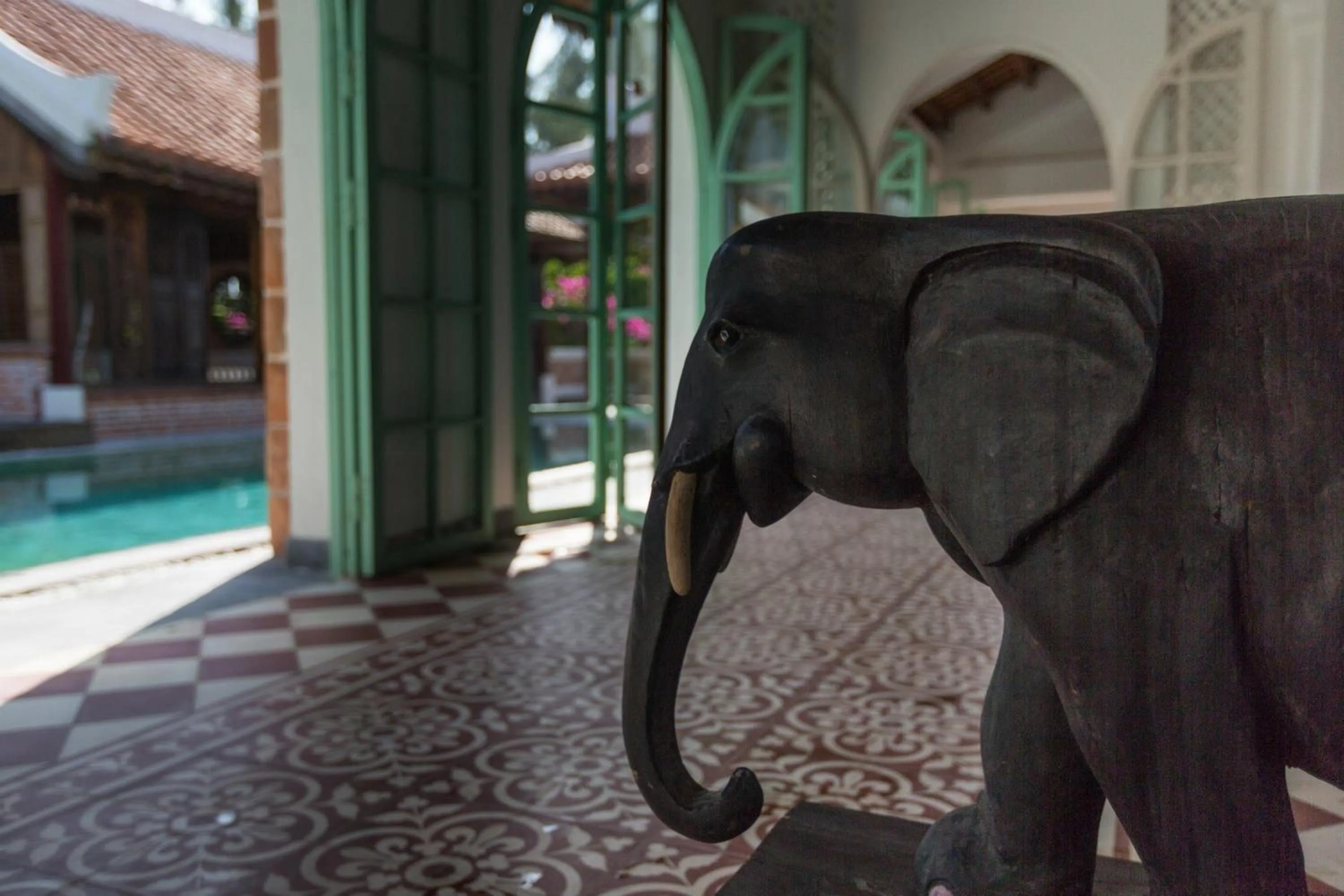 Balcony/Terrace in Villa Louise Hue Beach Boutique Hotel