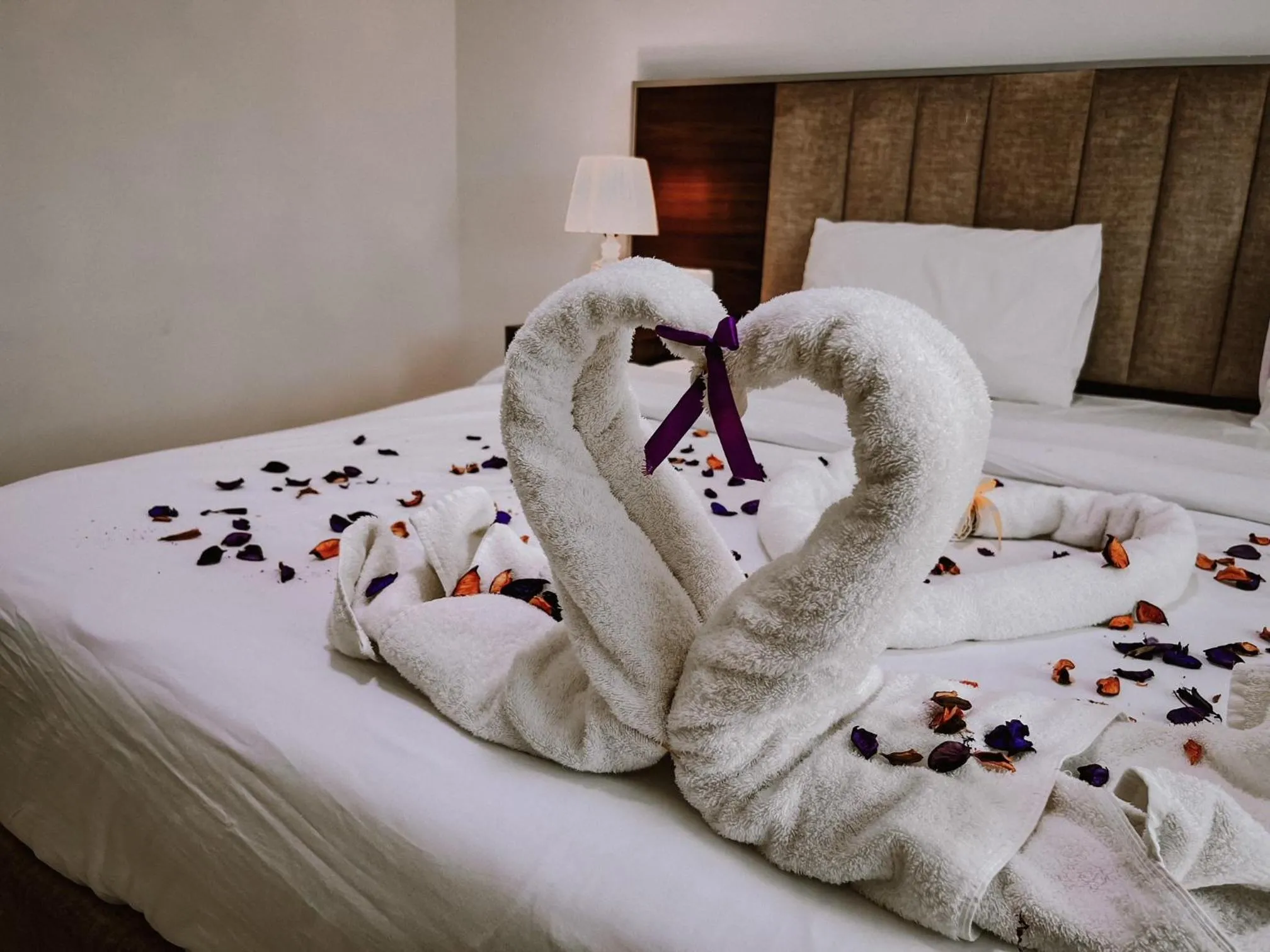 Bed in Petra Jewel Hotel