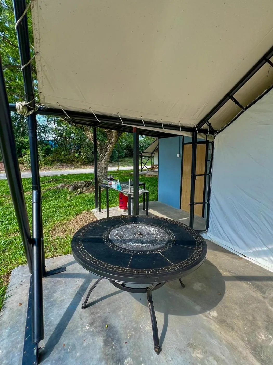 BBQ facilities in Glamping at Xscape Tambun