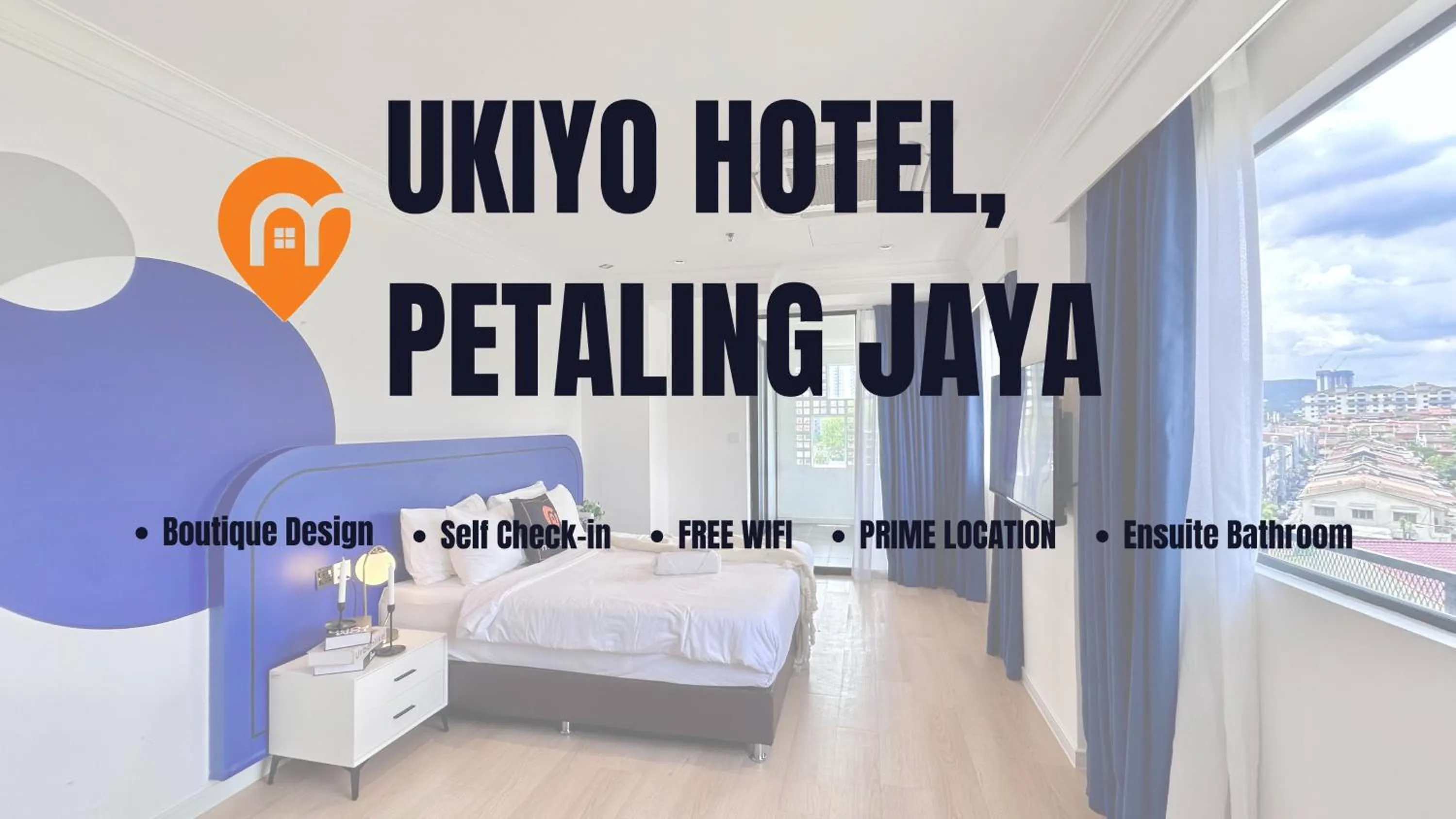 Property logo or sign, Bed in Ukiyo Hotel by manatidur