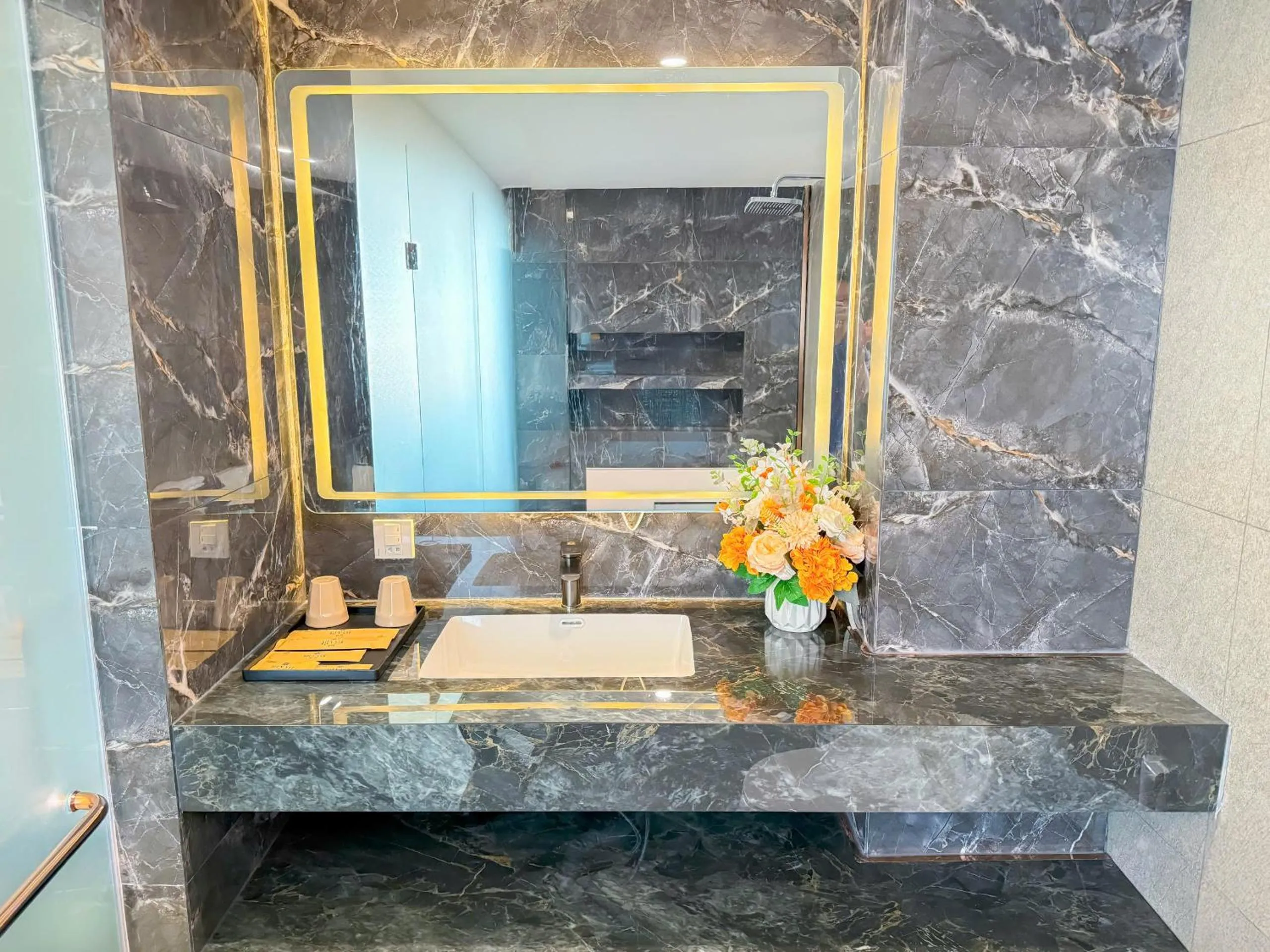 Bathroom in Bien Sao Hotel Duong Quang Ham