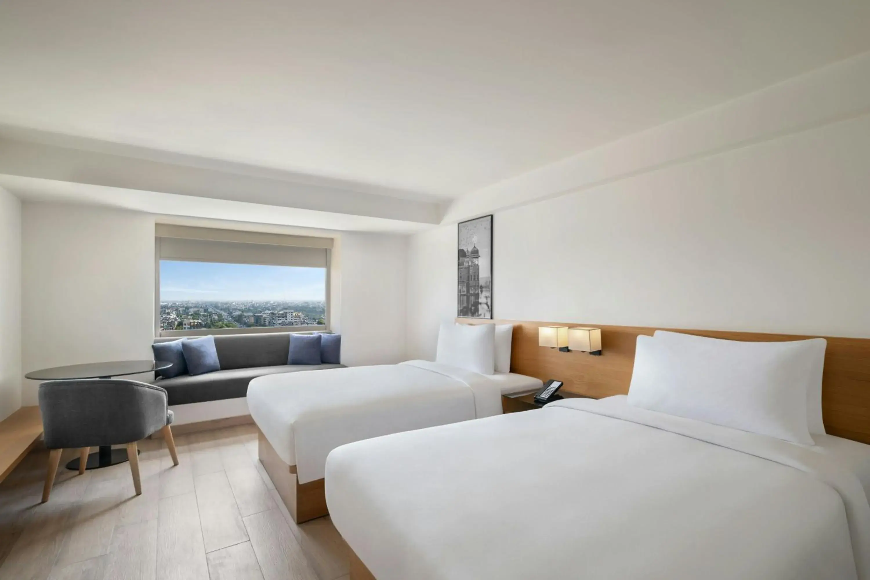 Standard Twin Room with Two Twin Beds, Airport View and City View: Enjoy 15% discount on F&B and Laundry services in Fairfield by Marriott Jaipur Tonk Road Standard Twin Room with Two Twin Beds, Airport View and City View: Enjoy 15% discount on F&B and Laundry services in Fairfield by Marriott Jaipur Tonk Road