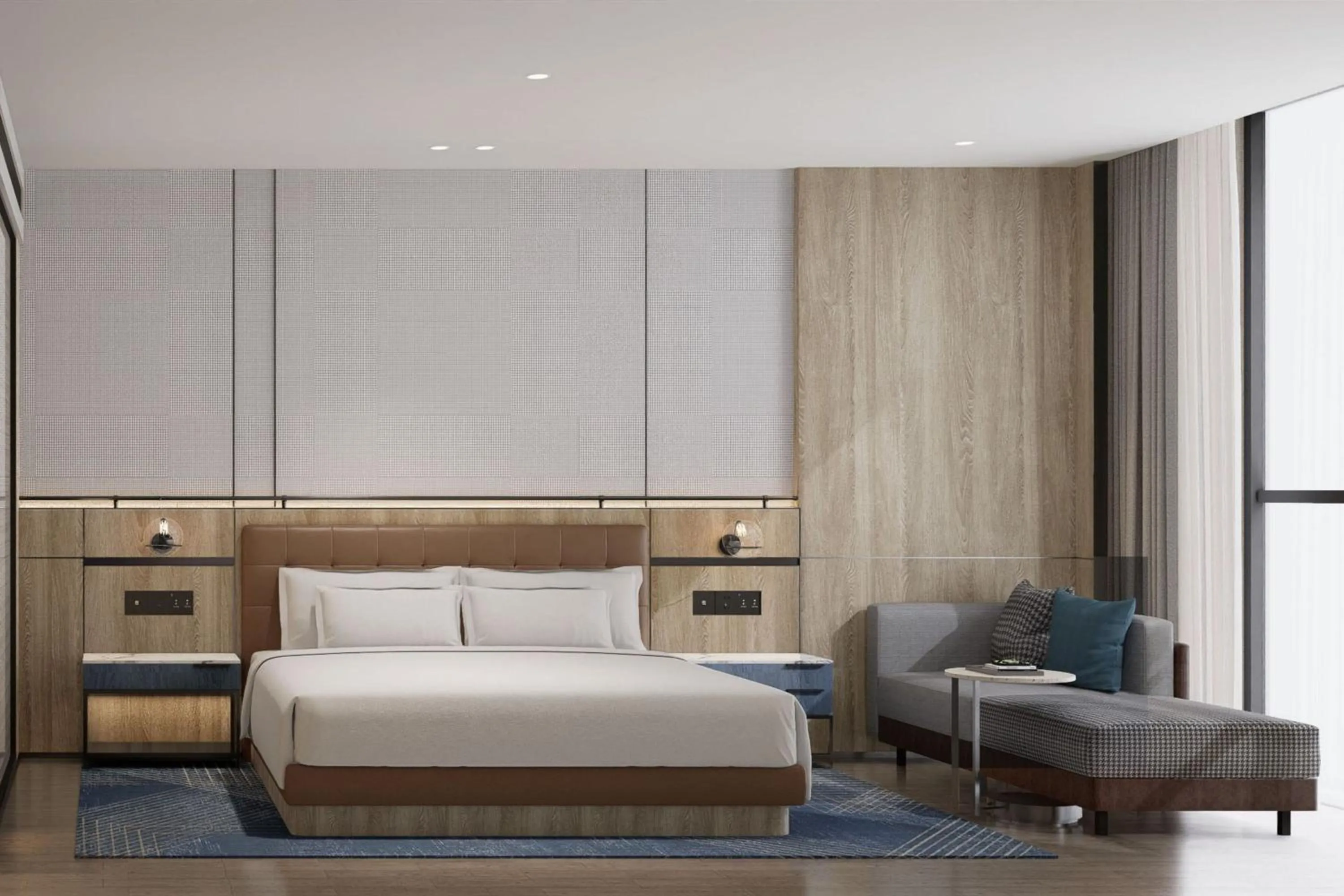 Photo of the whole room, Bed in Four Points by Sheraton Mianyang