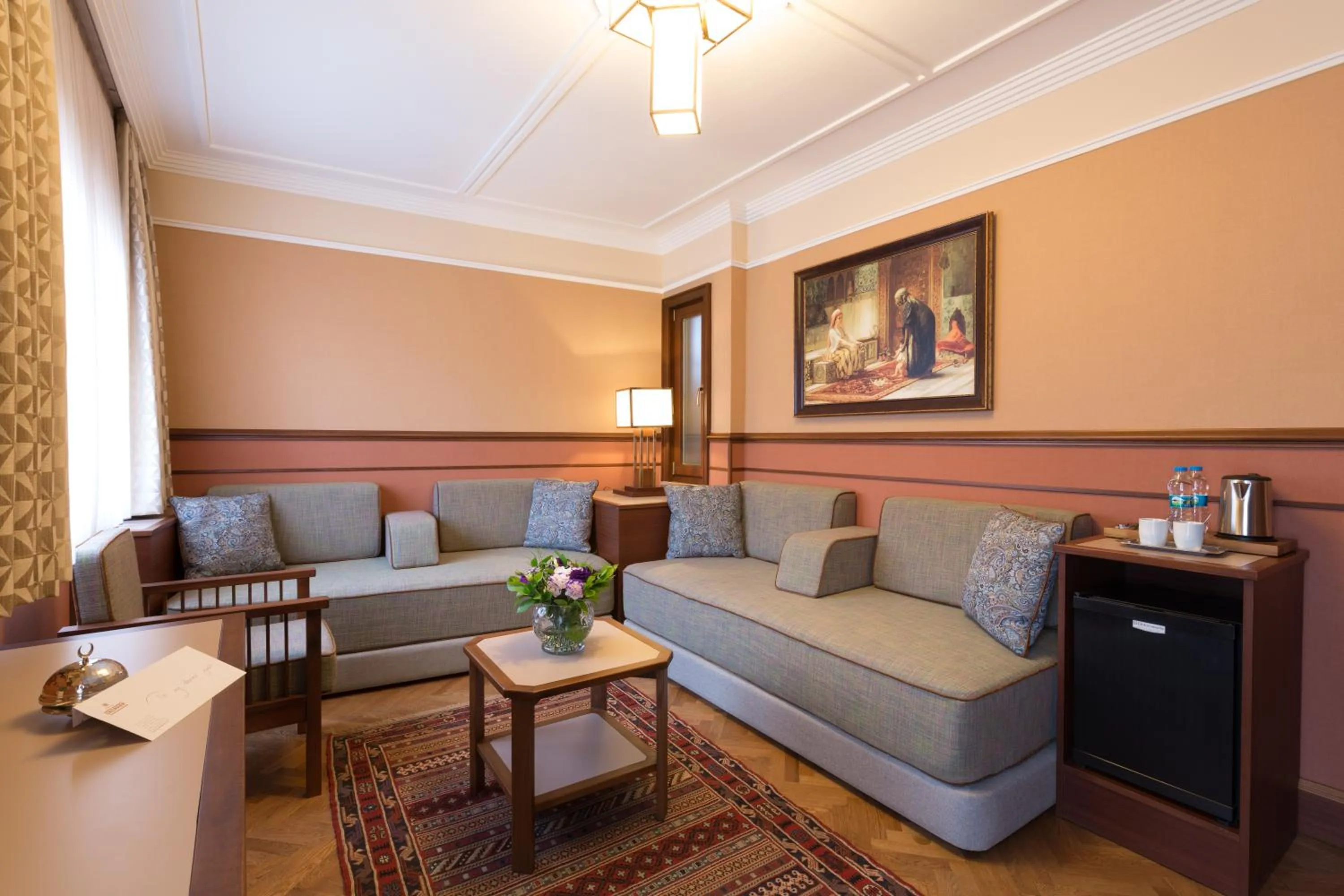 Seating area in Lalahan Hotel