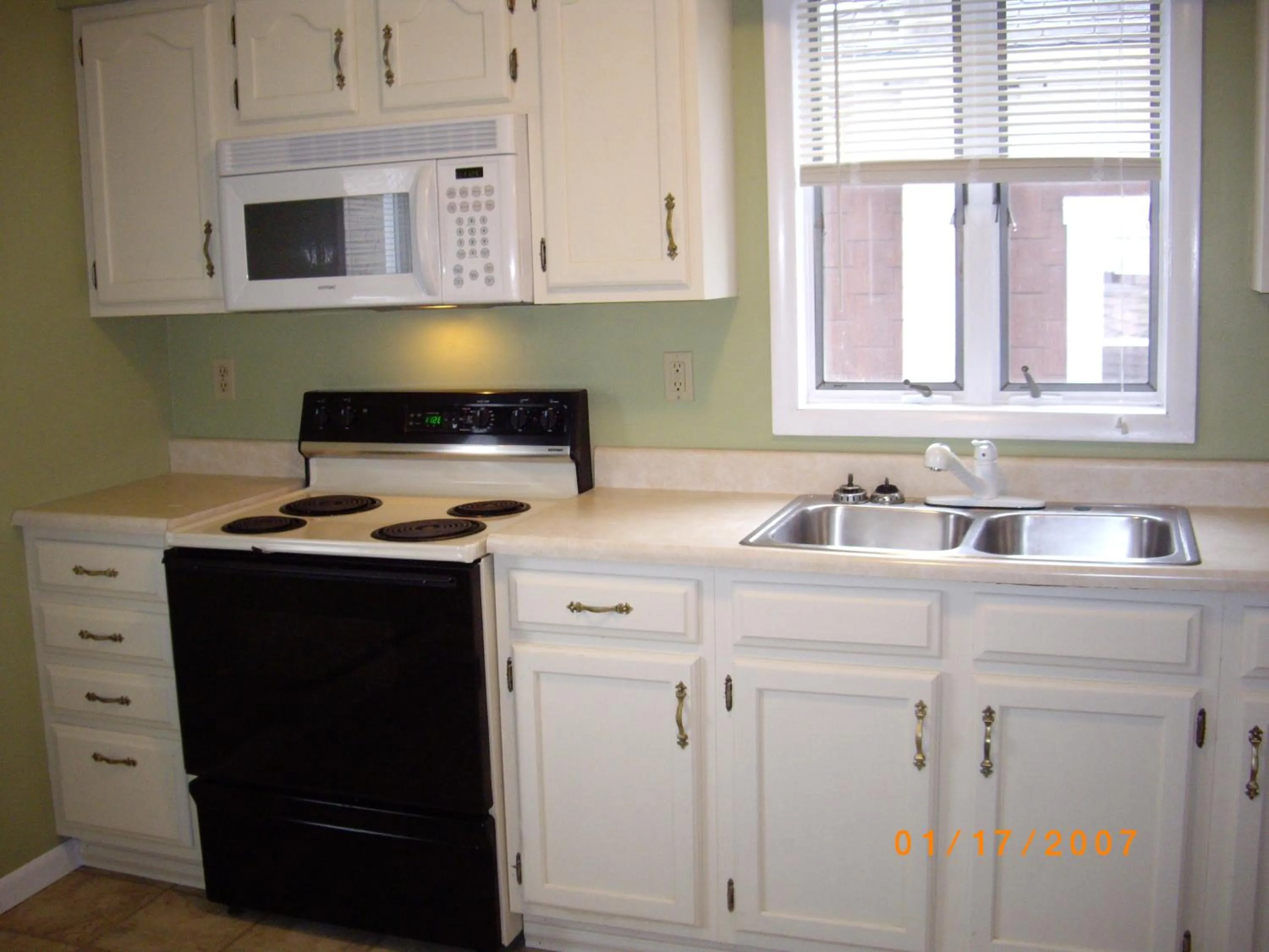 Kitchen or kitchenette in Lakeview Motel & Apartments