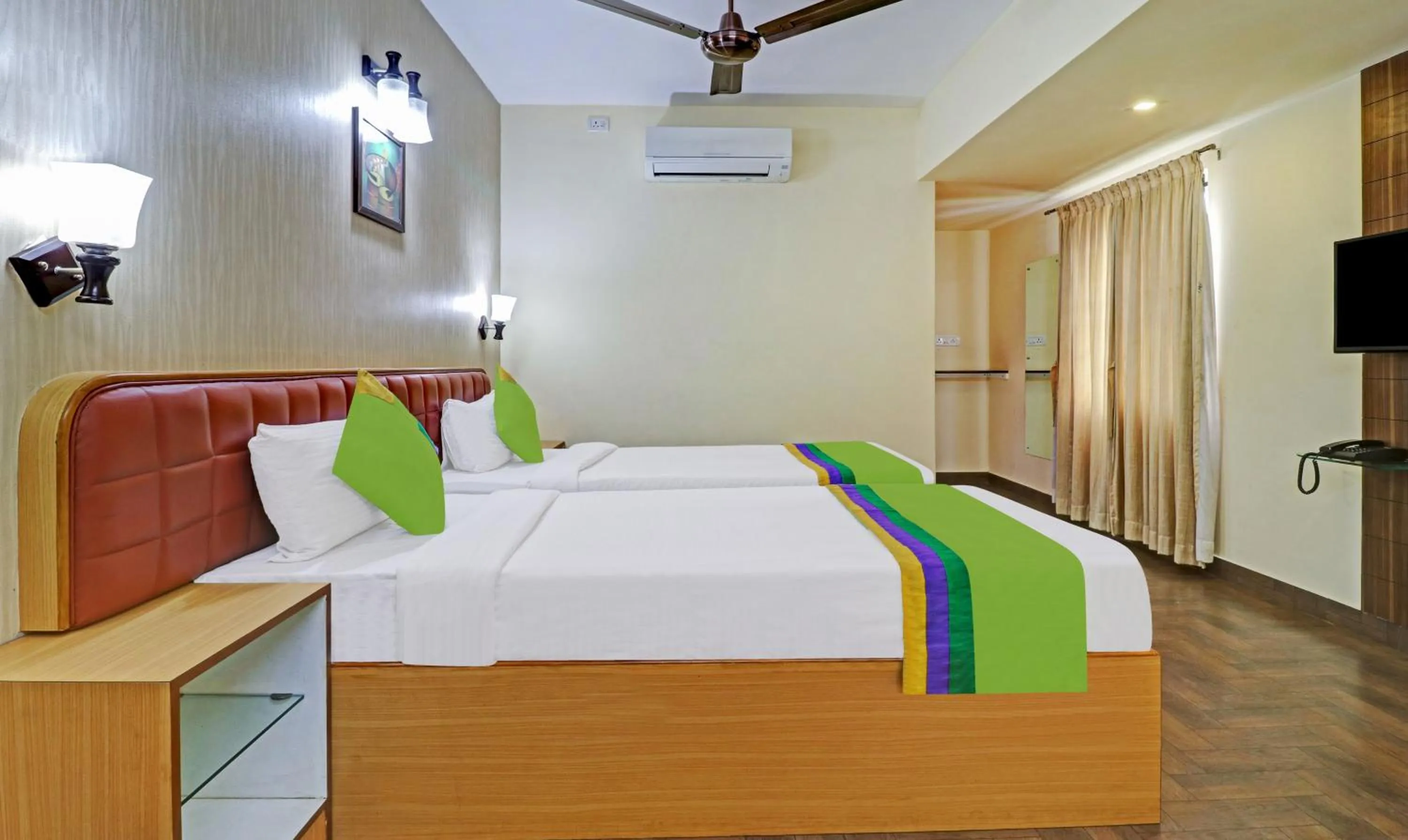 Bedroom, Bed in Treebo Akshaya Mayflower Vijaya Bank Layout