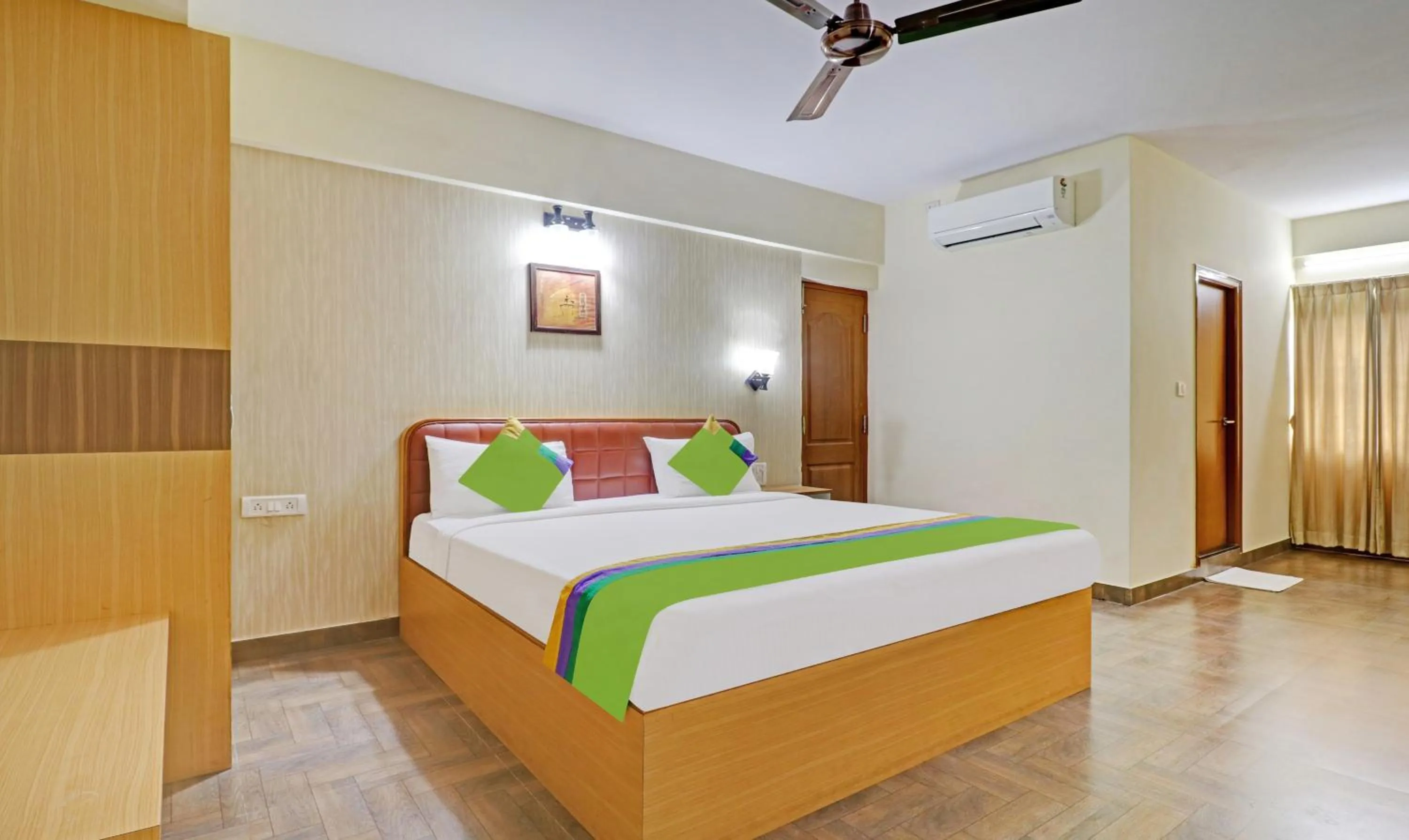 Bedroom, Bed in Treebo Akshaya Mayflower Vijaya Bank Layout