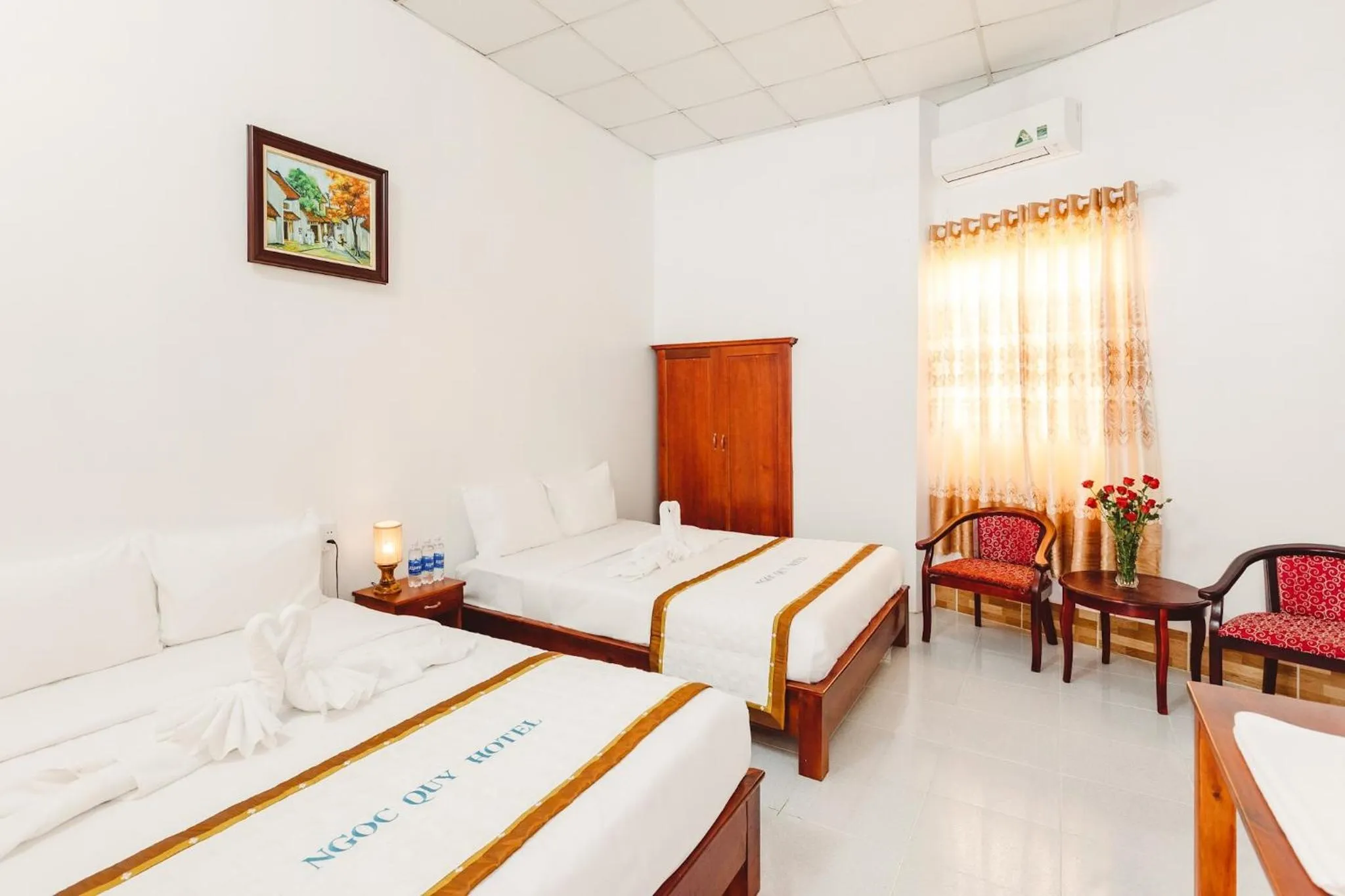 Bedroom, Bed in Ngoc Qui Bungalow