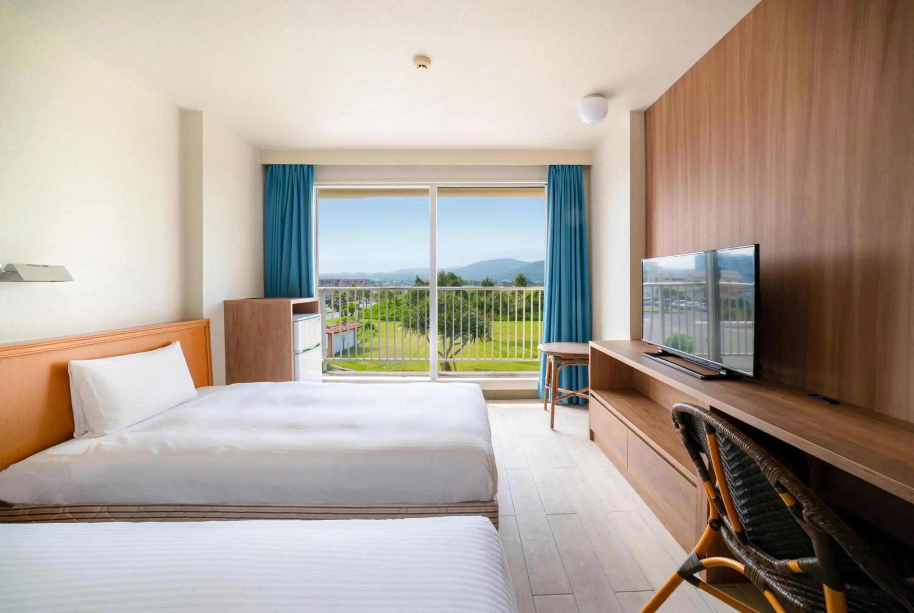 Natural landscape, Bed in EN RESORT Kumejima EEF Beach Hotel