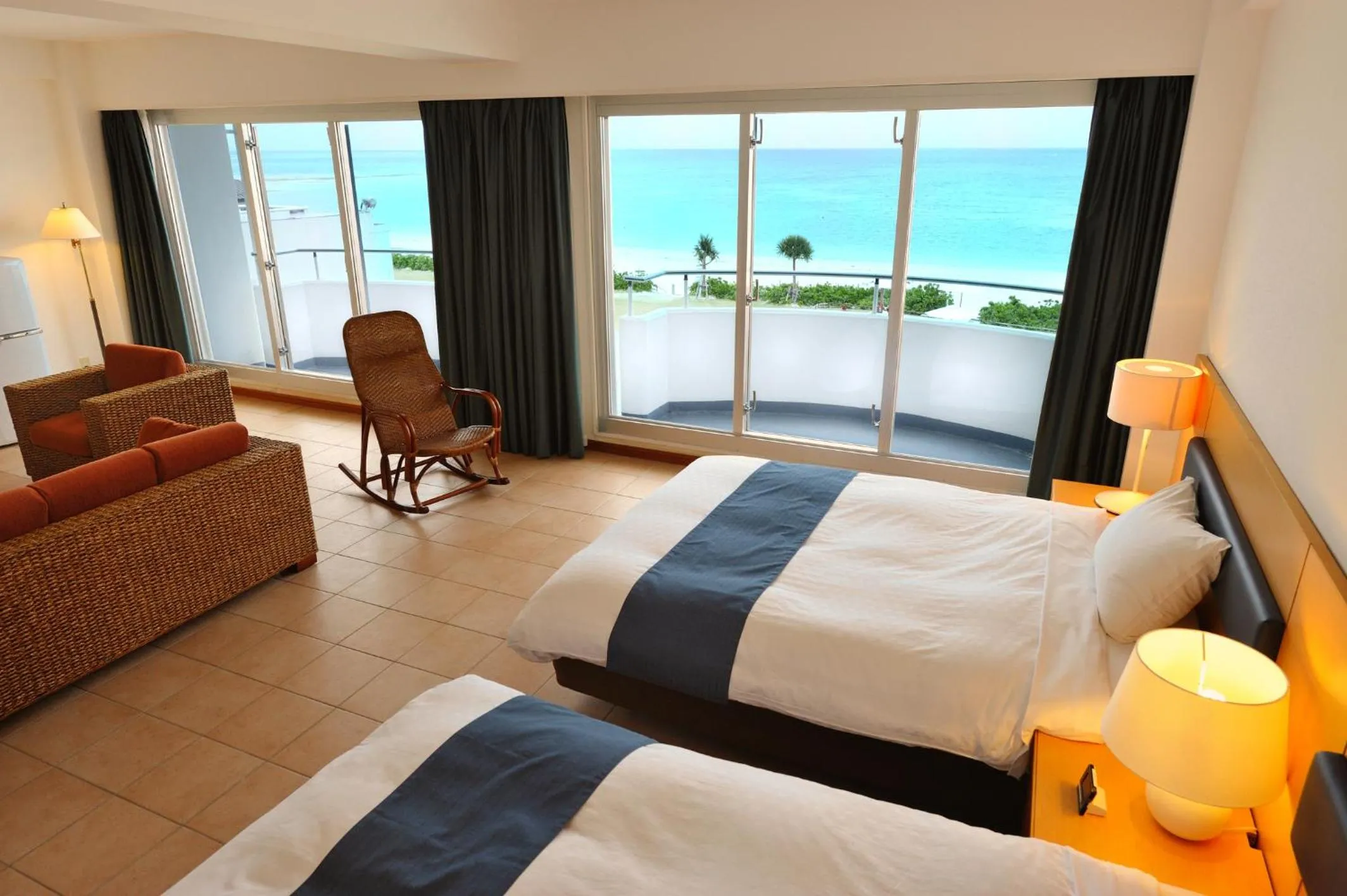 Photo of the whole room, Bed in EN RESORT Kumejima EEF Beach Hotel