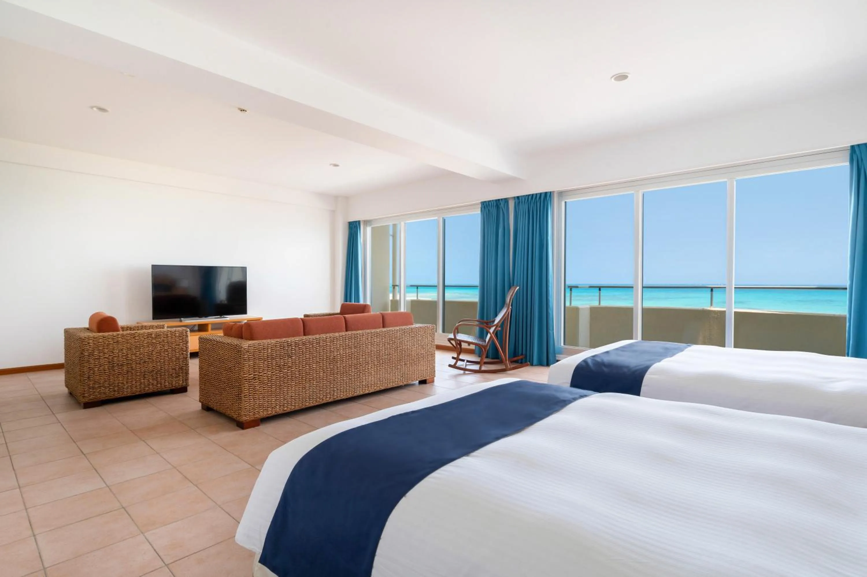 Photo of the whole room, Bed in EN RESORT Kumejima EEF Beach Hotel