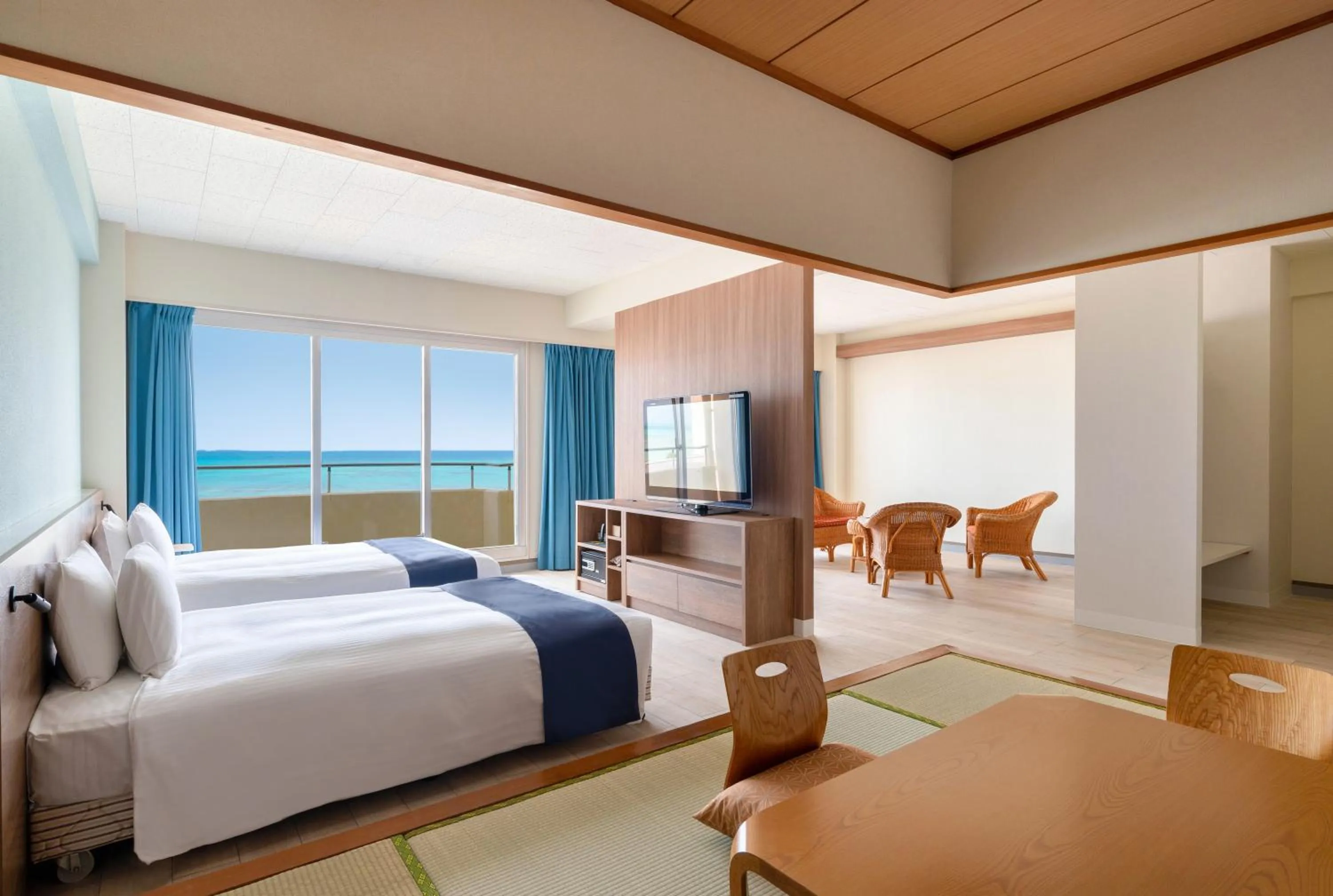 Photo of the whole room, Bed in EN RESORT Kumejima EEF Beach Hotel
