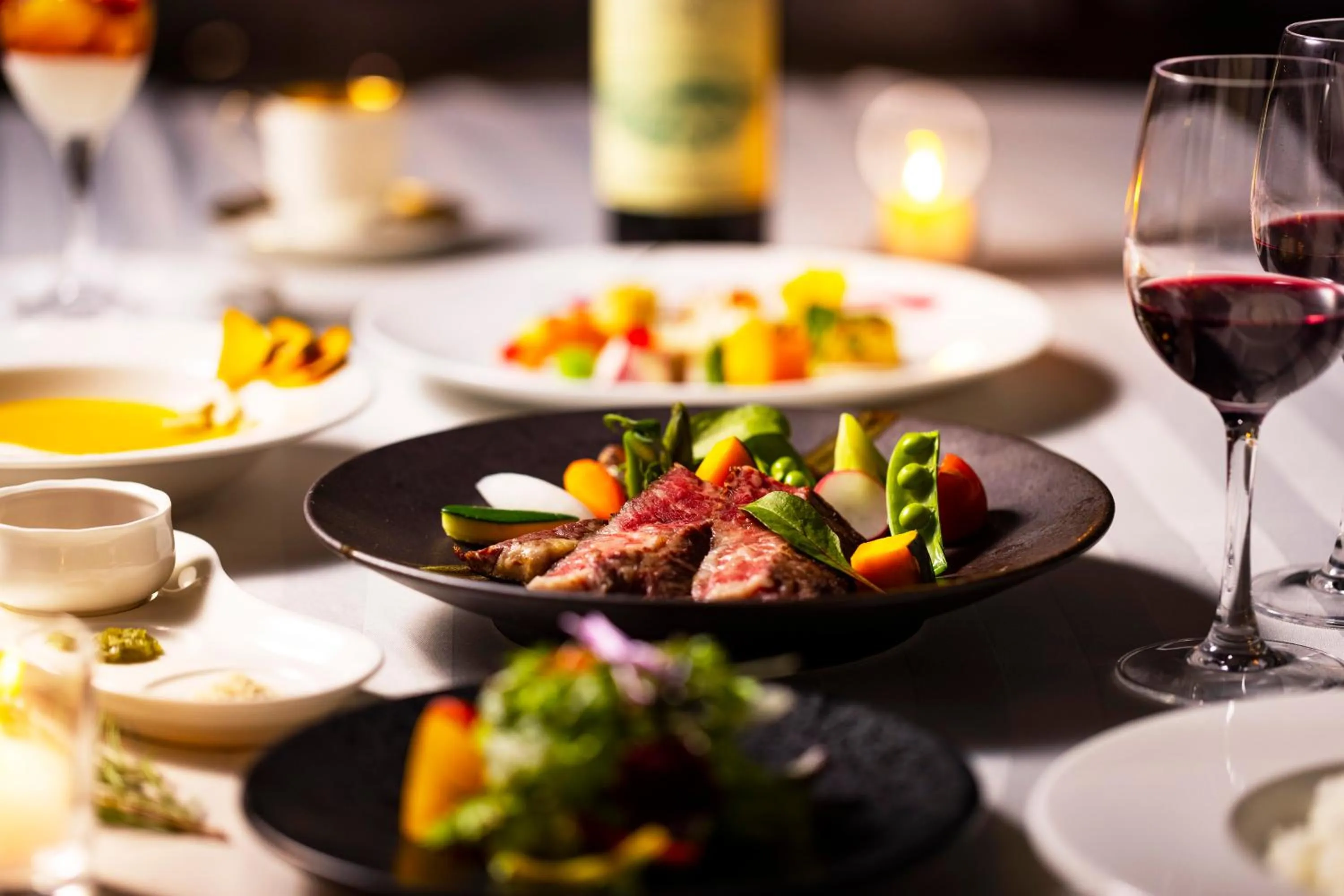 Dinner in Yamagata Grand Hotel