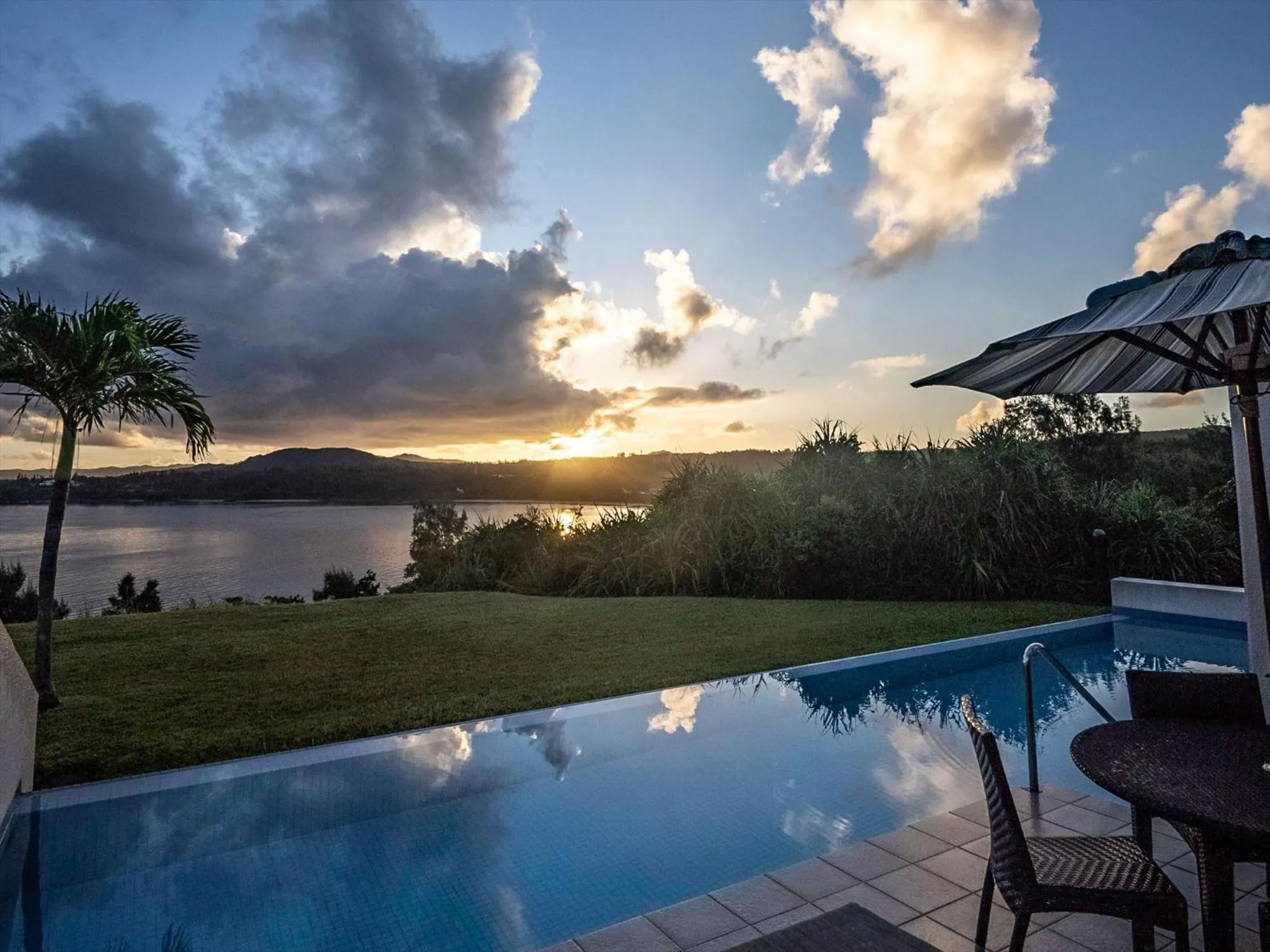 Pool view in Oriental Hills Okinawa