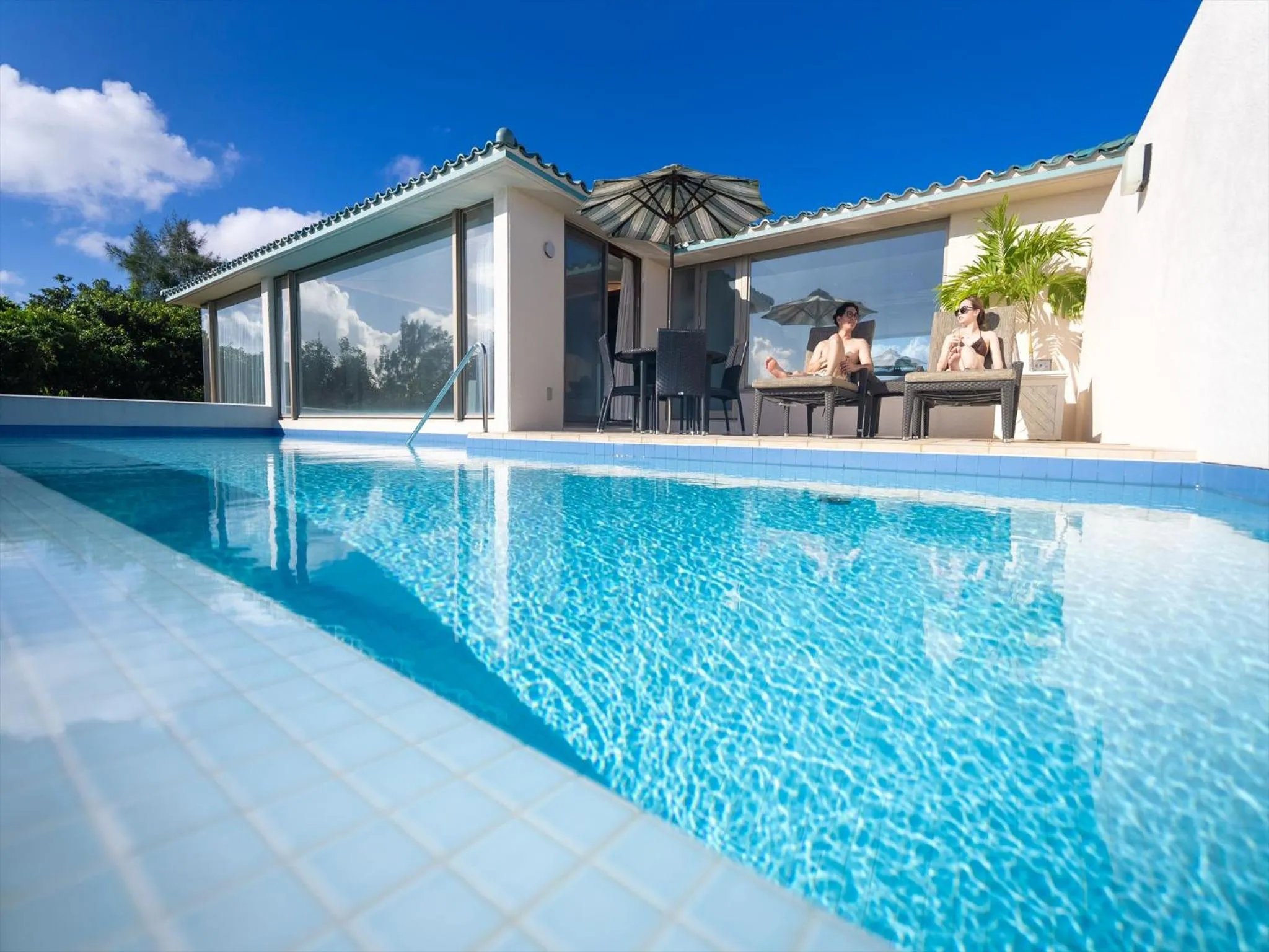 Pool view in Oriental Hills Okinawa