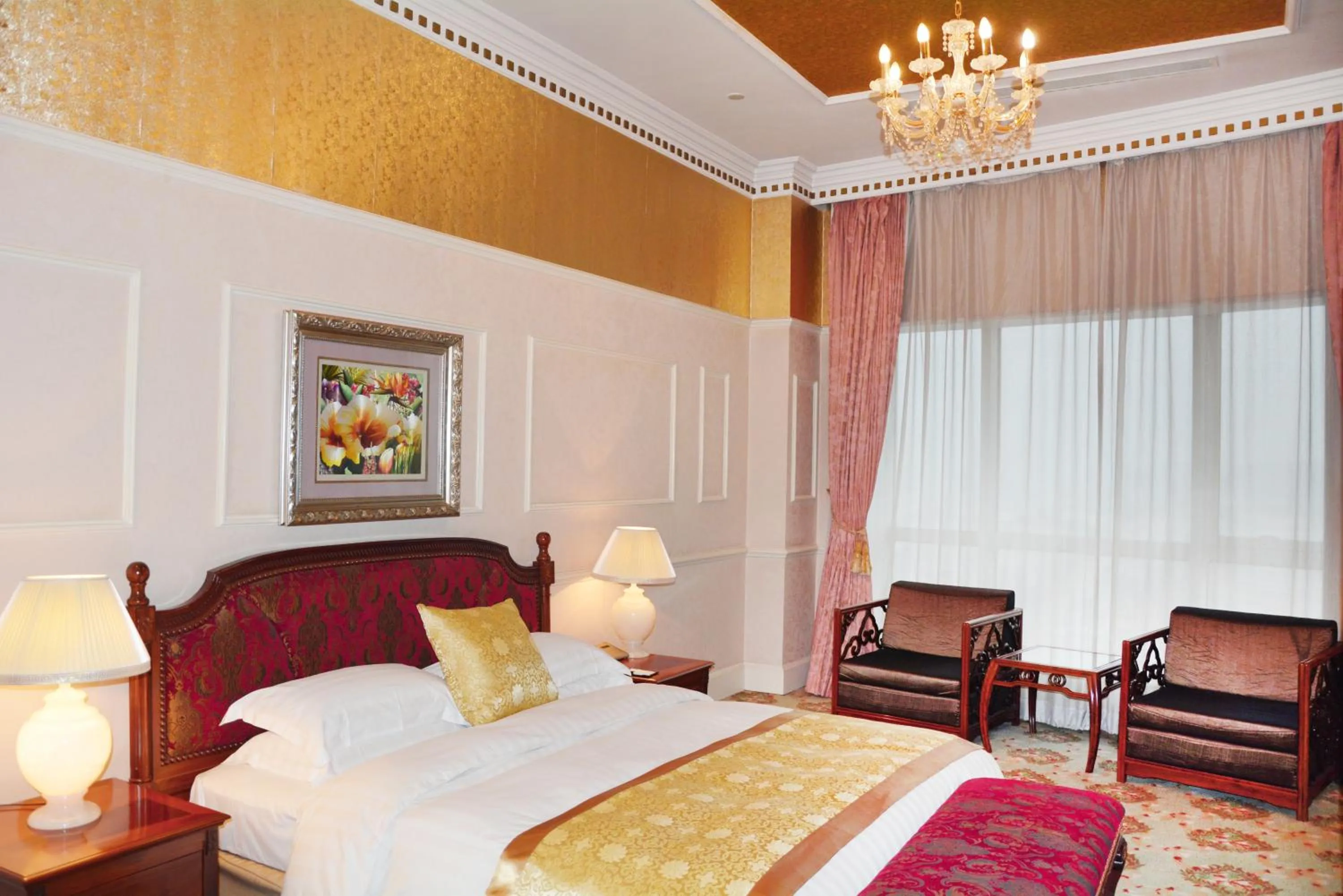 Bed in Beijing Asia Pacific Garden Hotel