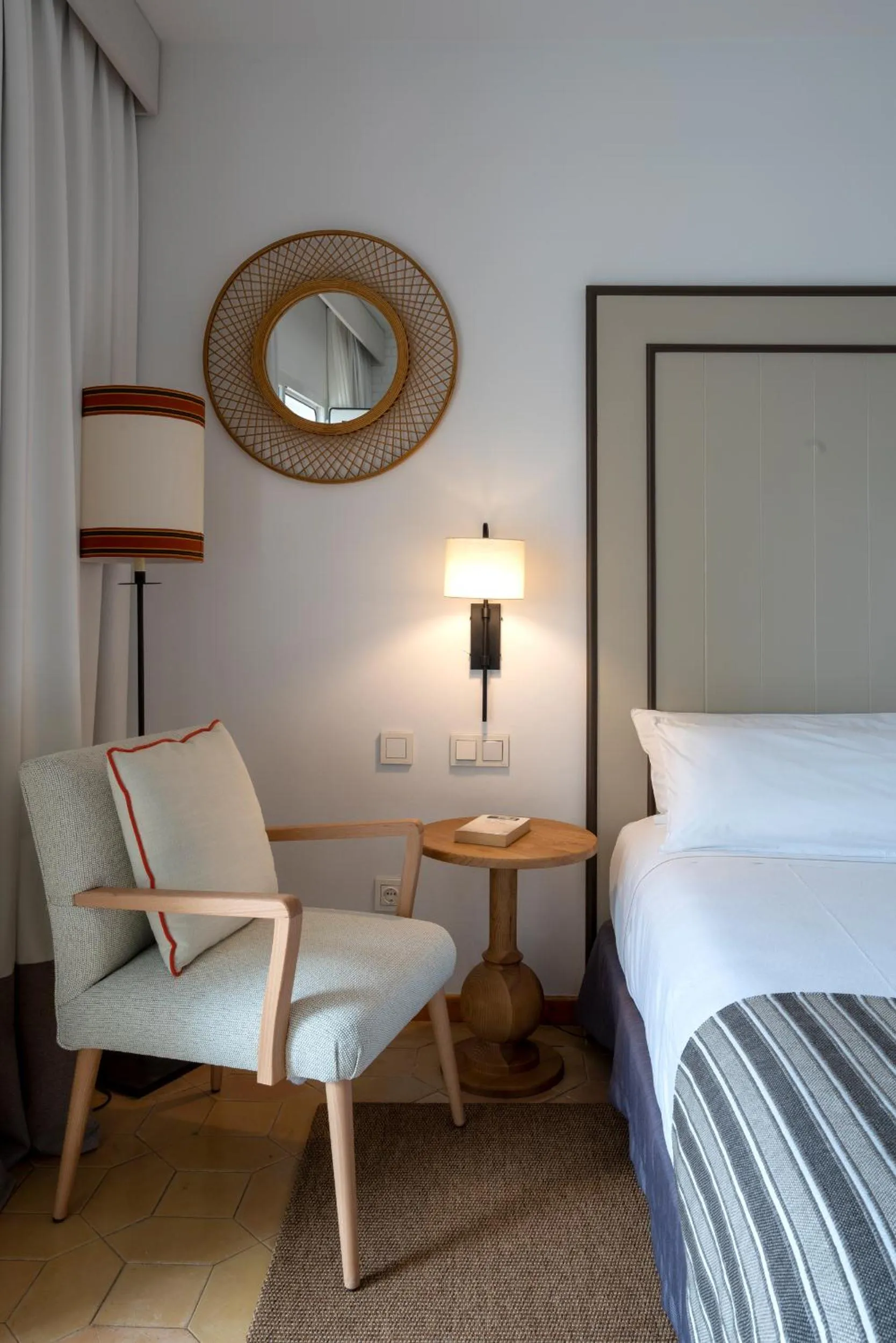 Decorative detail, Bed in Parador de Mazagón