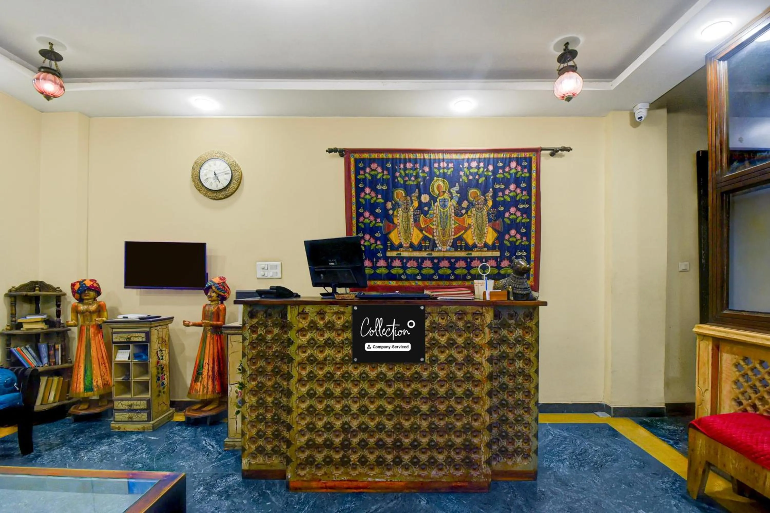 Lobby or reception in Super Collection O Jal Mahal Jaipur Formerly Little Ganesha Inn