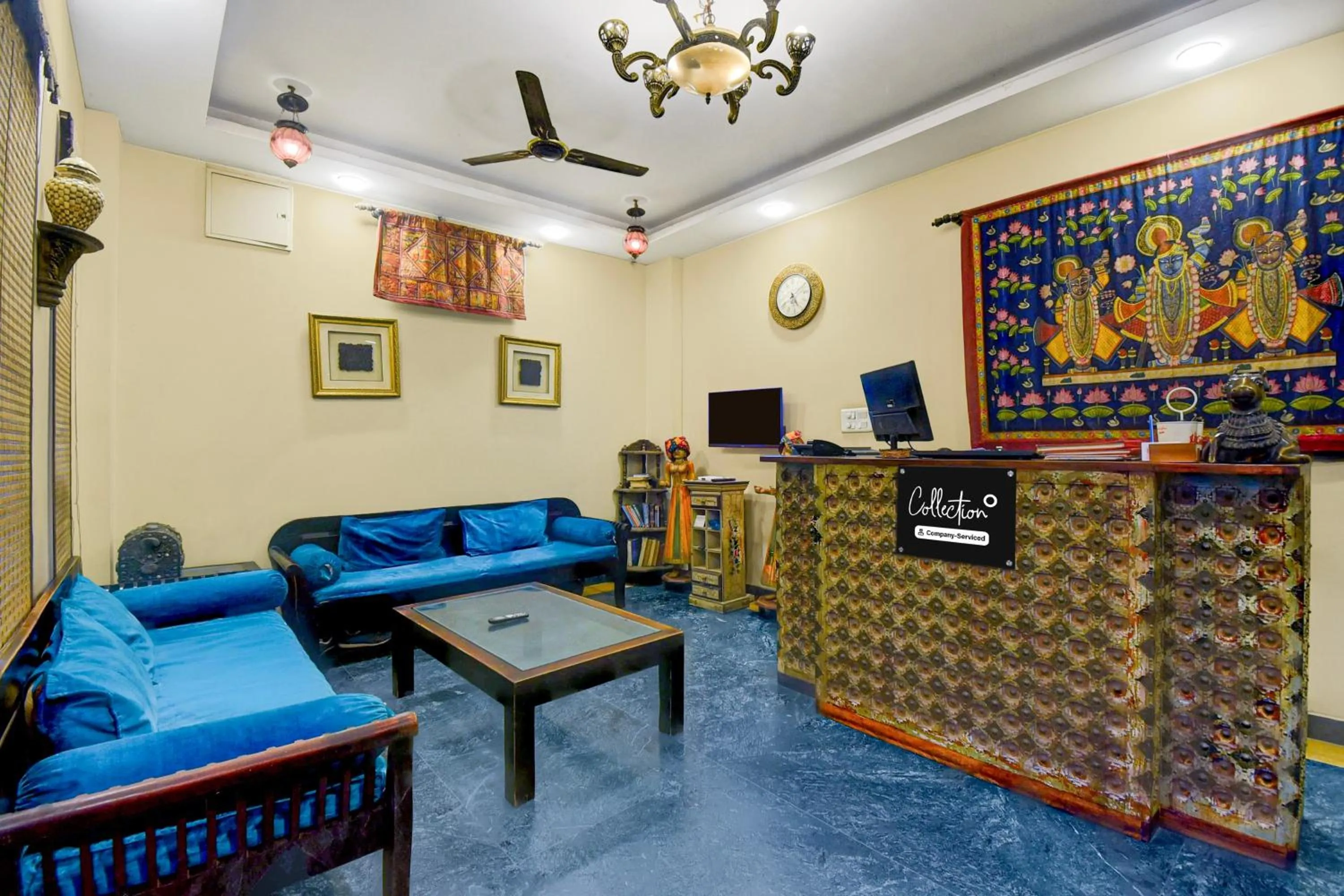 Lobby or reception in Super Collection O Jal Mahal Jaipur Formerly Little Ganesha Inn