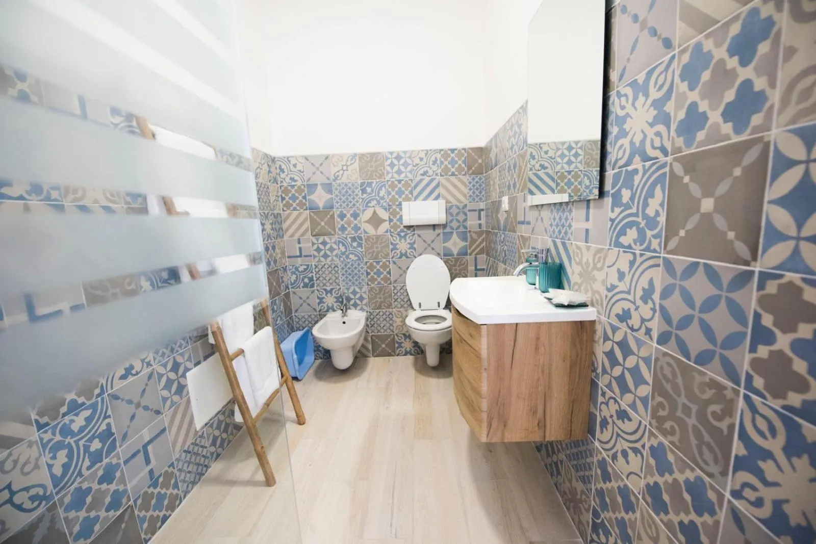 Shower in B&B Casa Cosmano