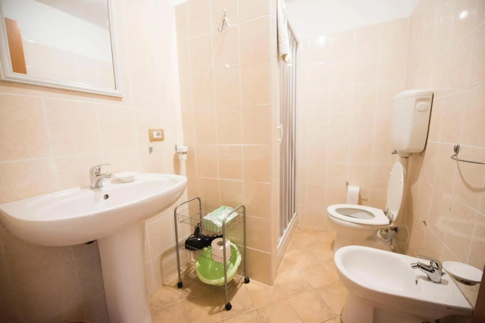 Shower in B&B Casa Cosmano