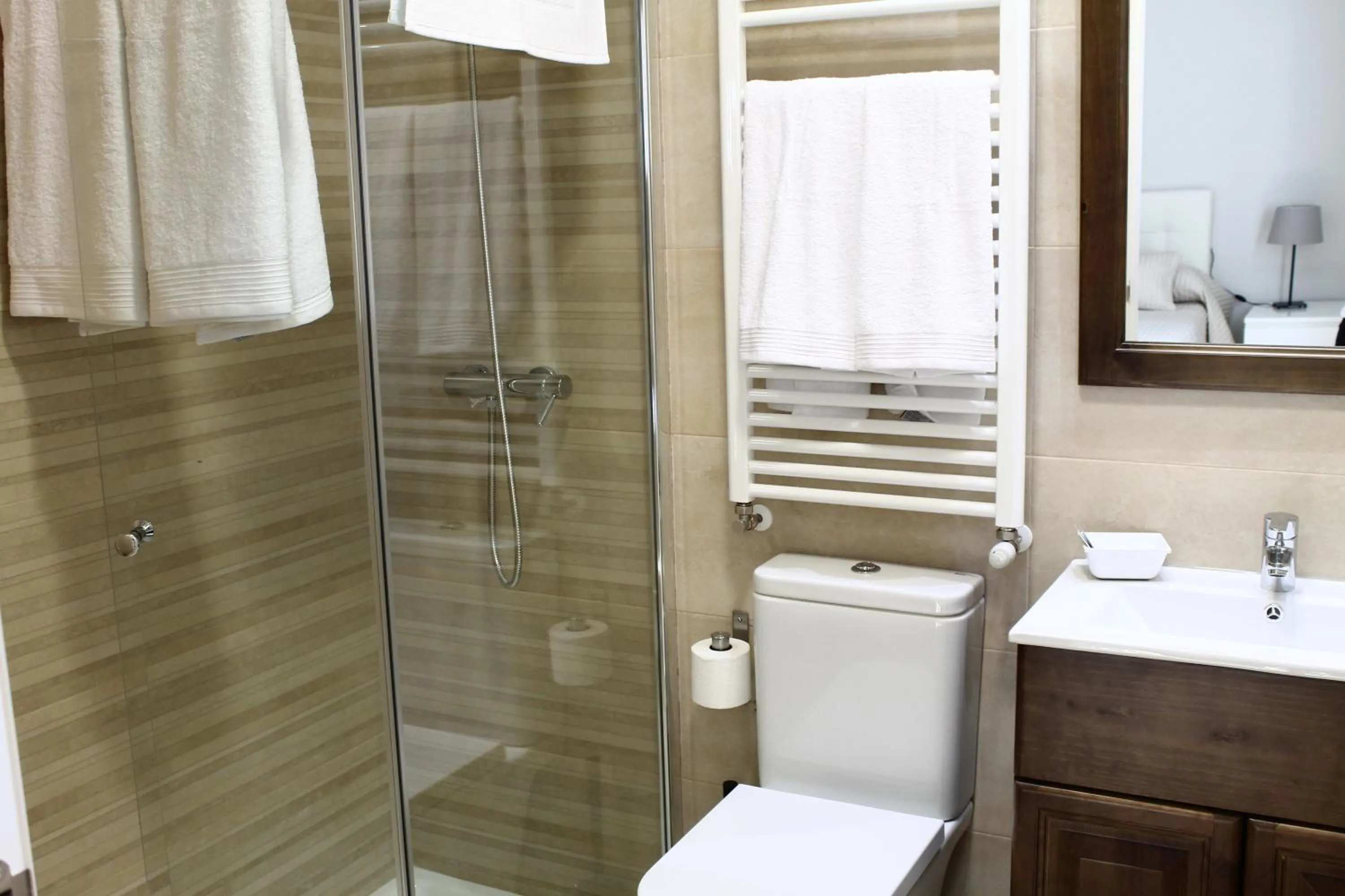 Shower in Hostal Landhaus