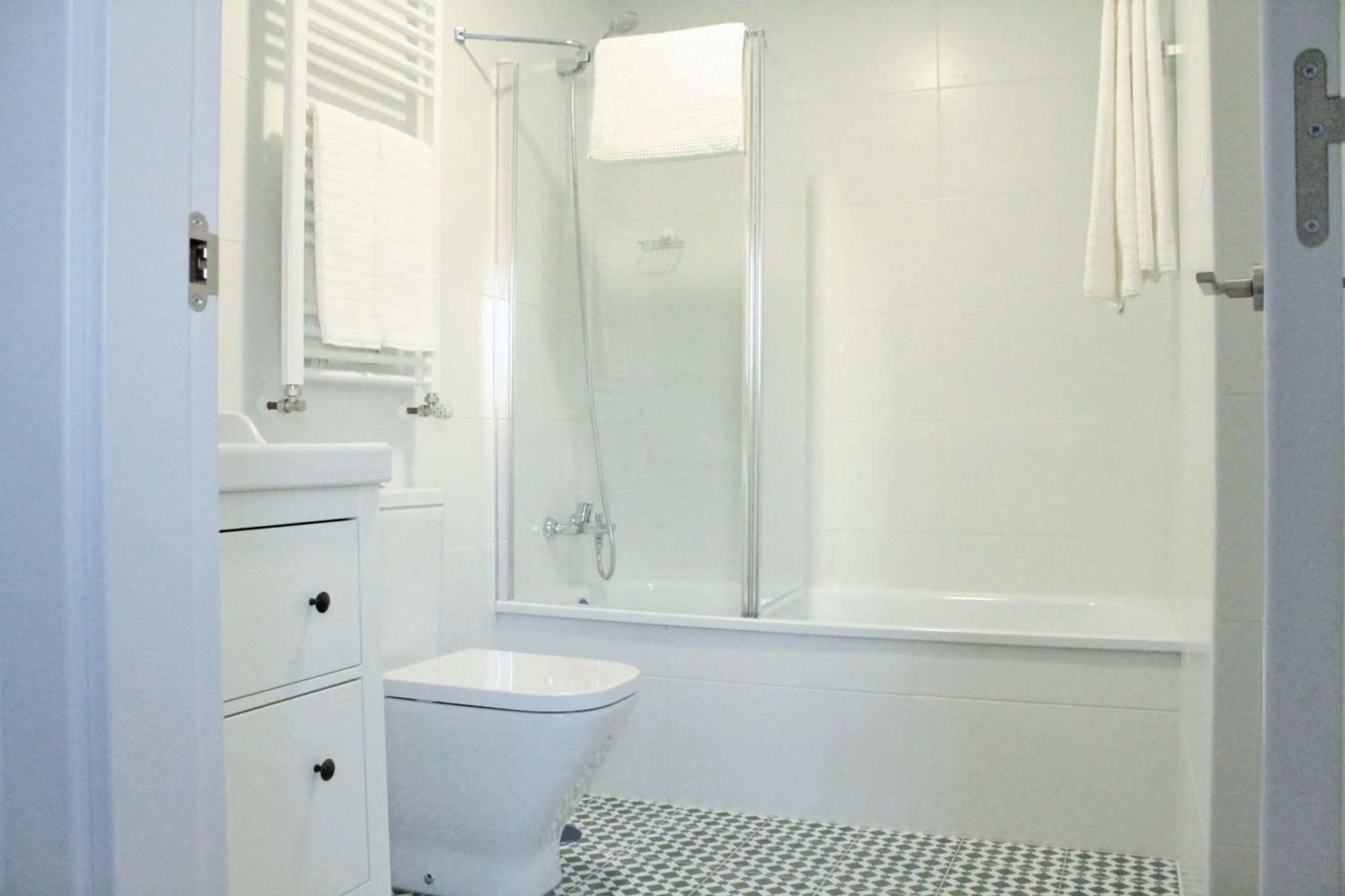 Bathroom in Hostal Landhaus