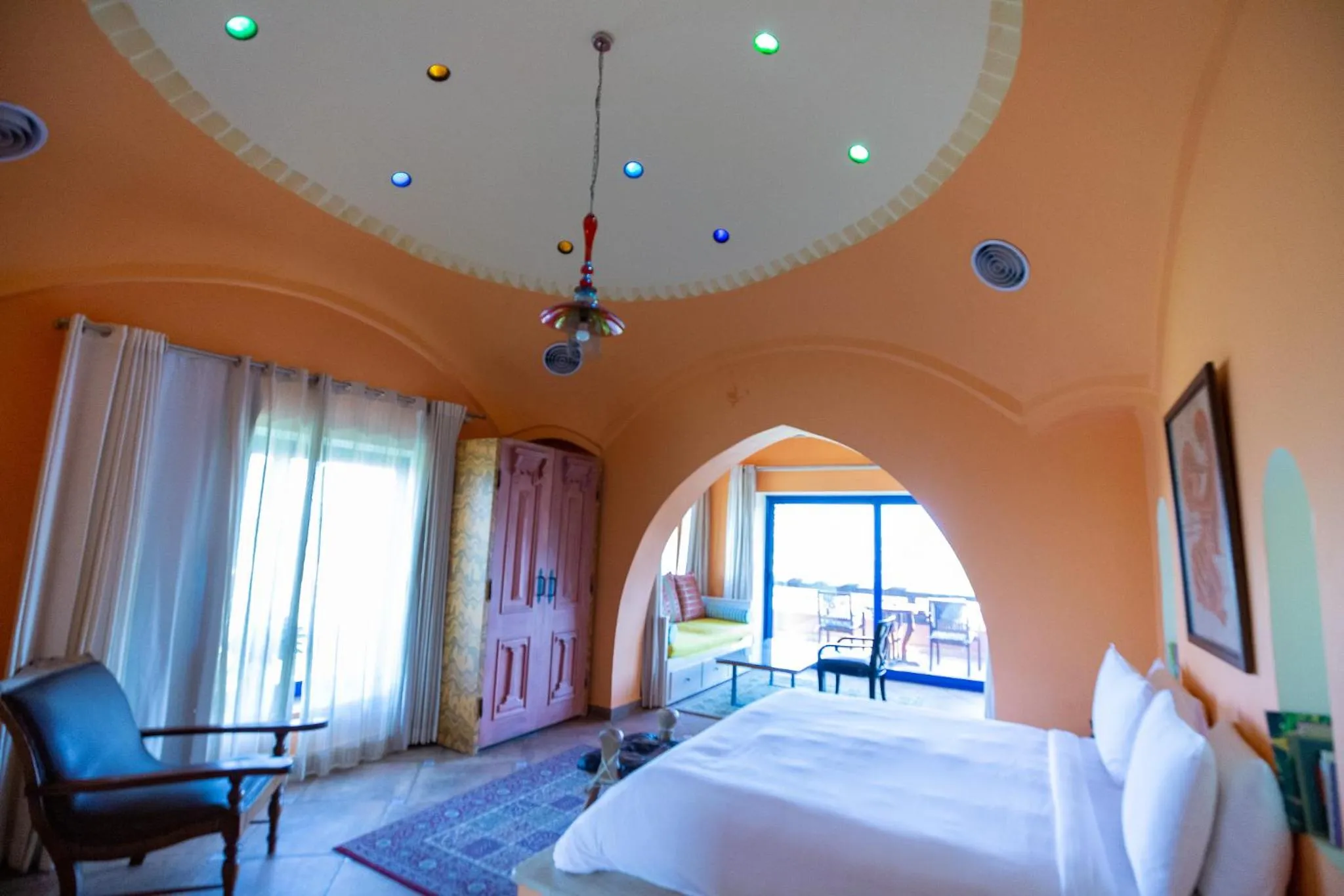 Bed in Lazib Inn Resort & Spa