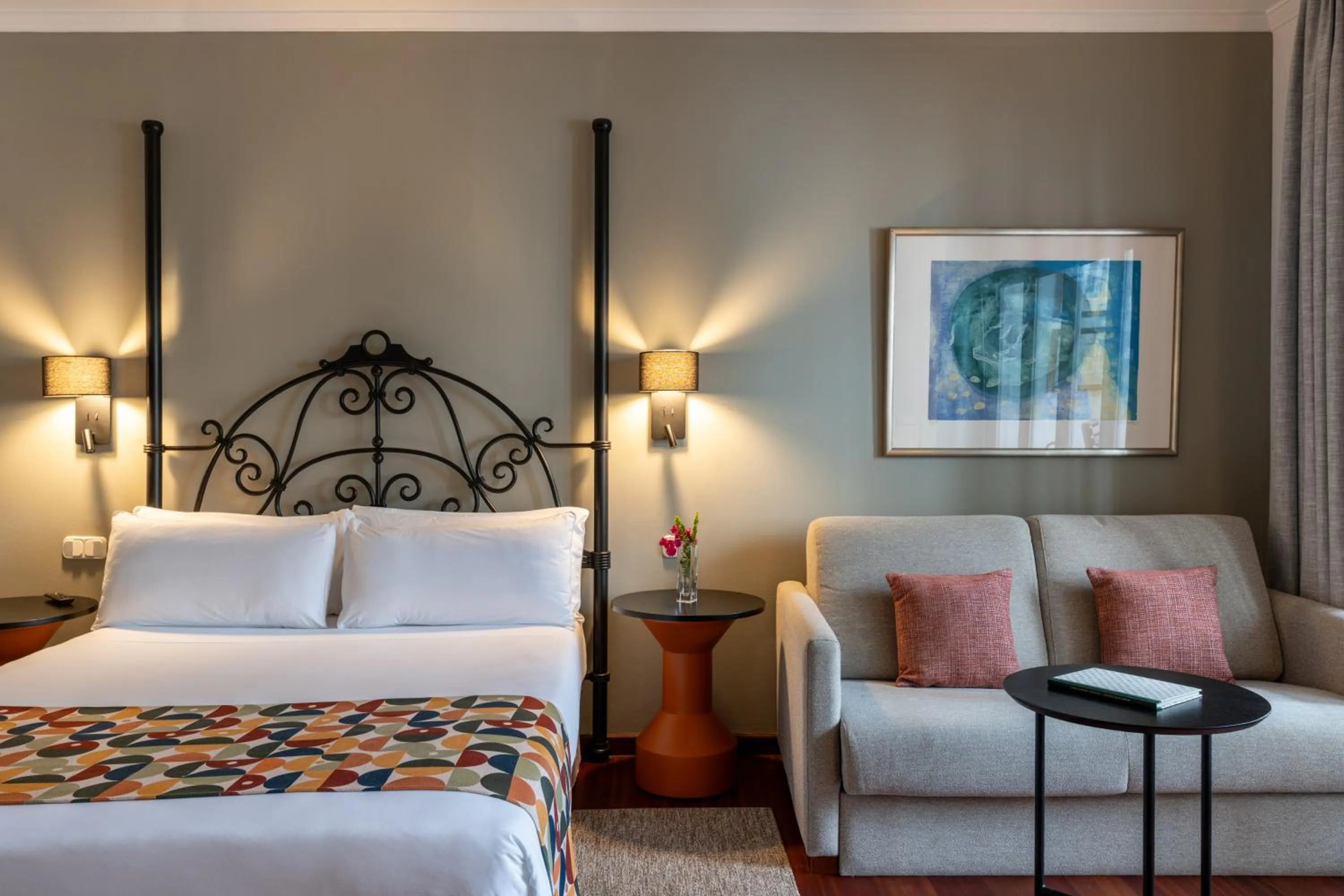 Bed in Parador de La Palma