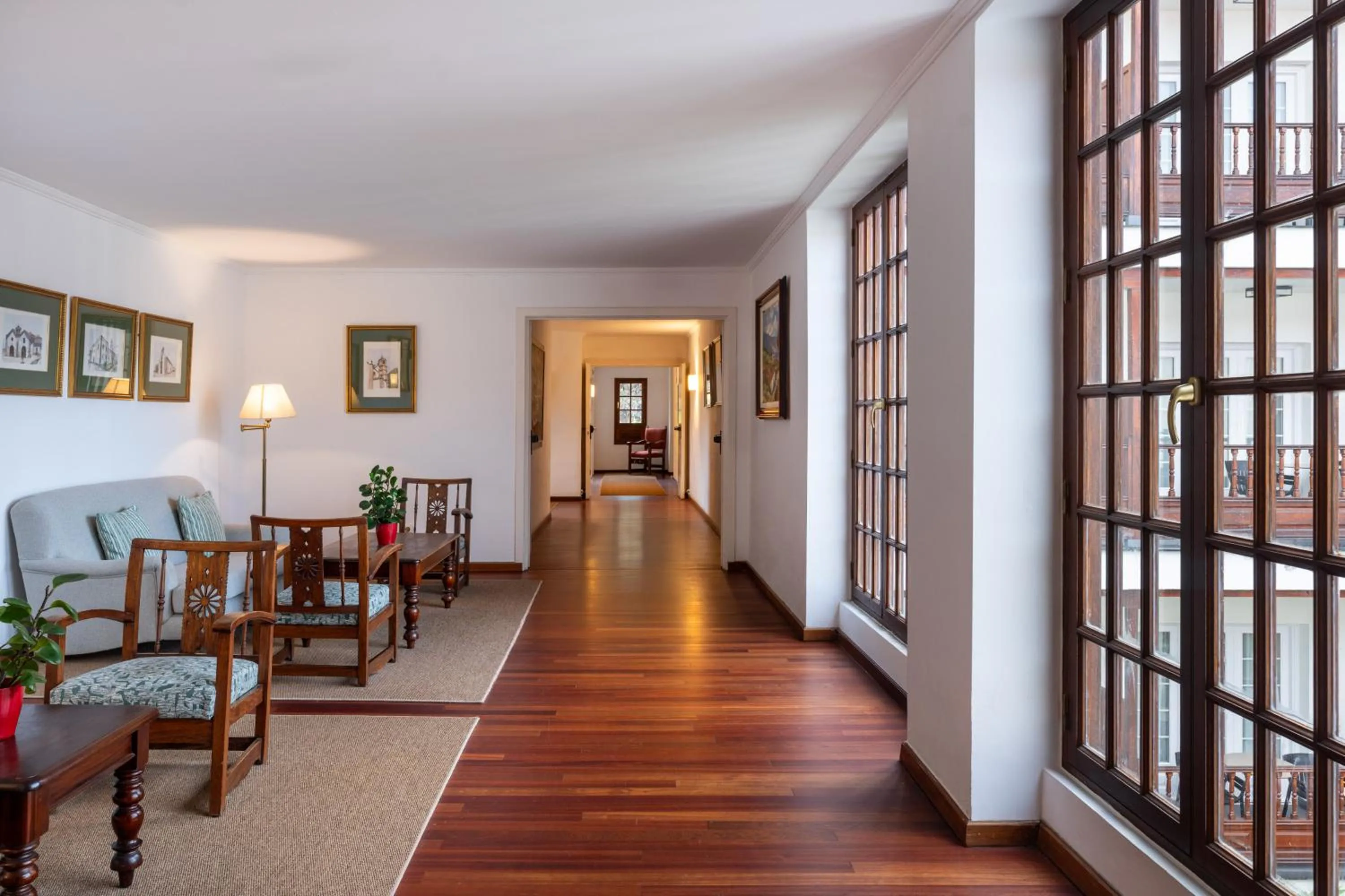 Communal lounge/ TV room in Parador de La Palma