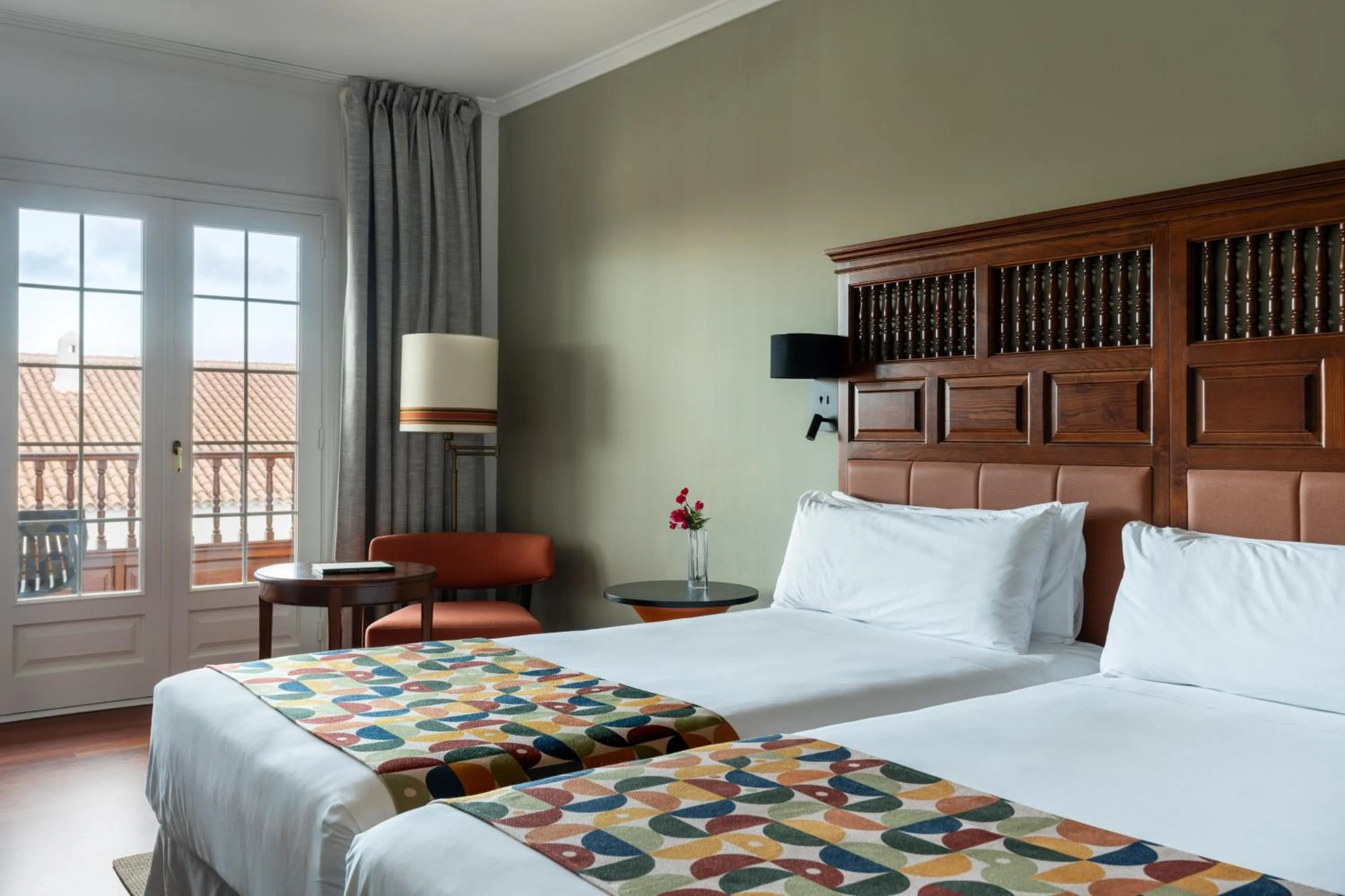 Bed in Parador de La Palma