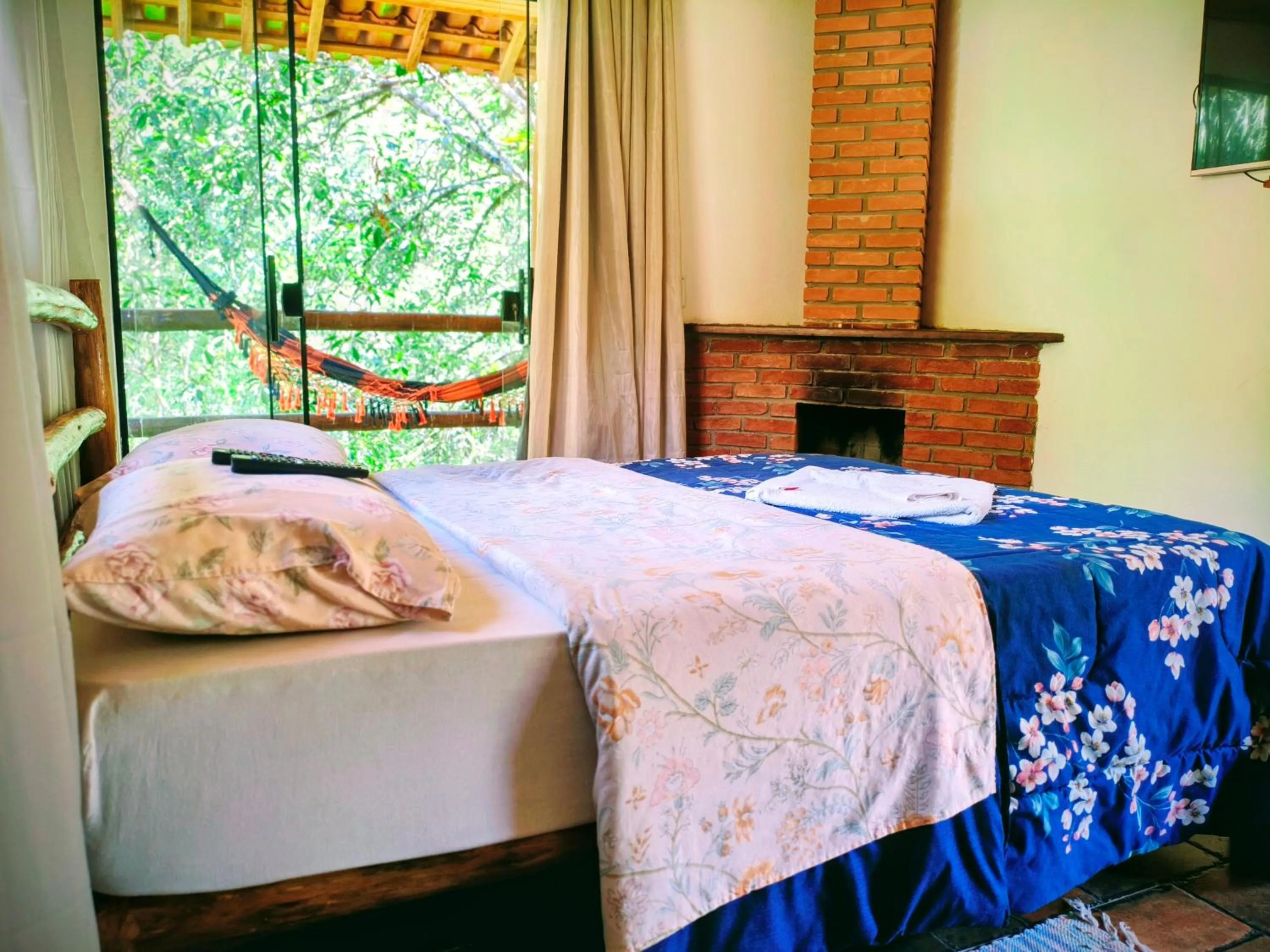 Bed in Pousada Bella Ana