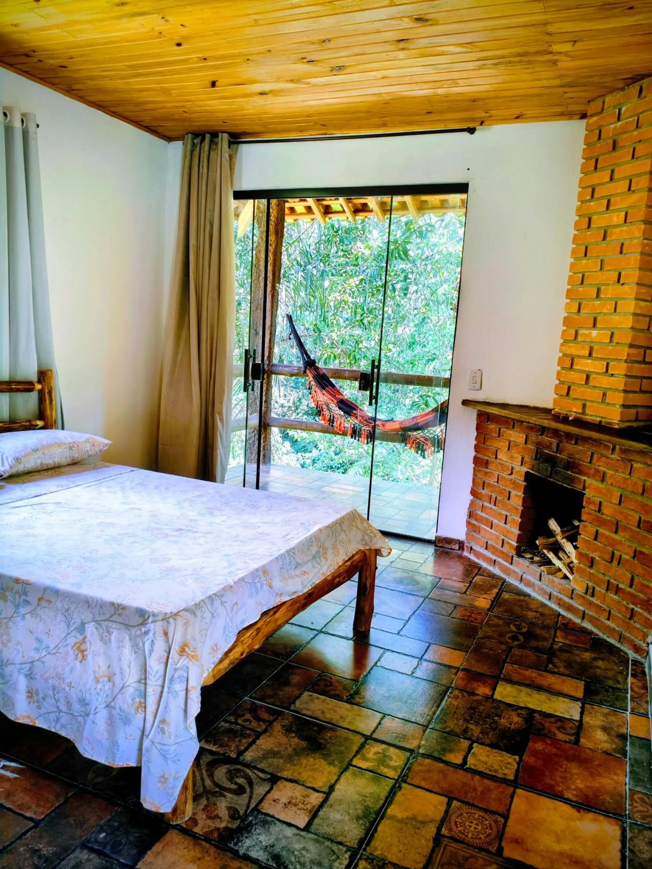 Bed in Pousada Bella Ana